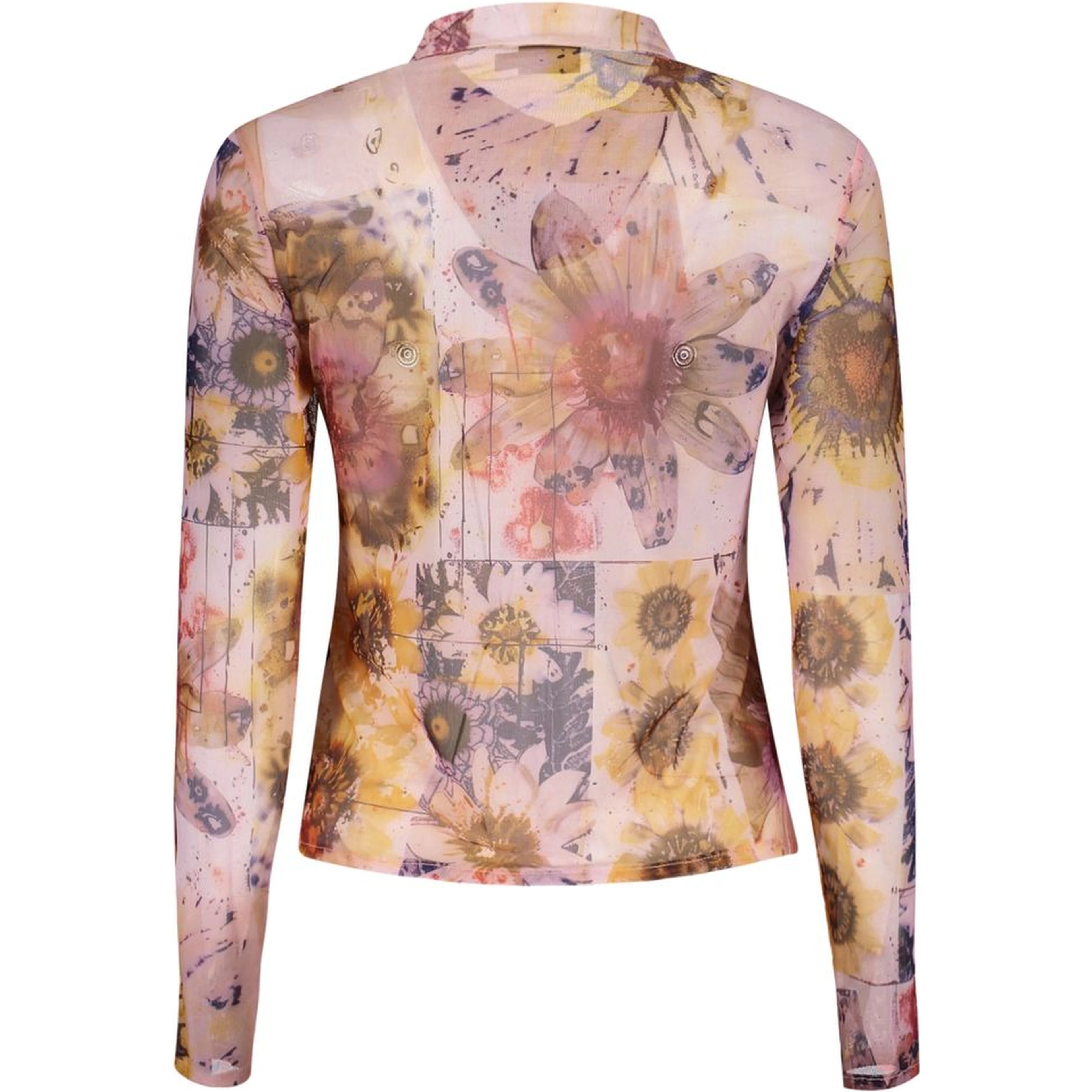 Pink Polyester Womens Shirt