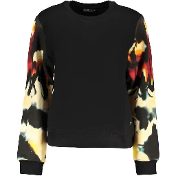 Black Cotton Women's Sweatshirt