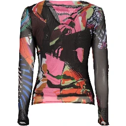 Black Polyester Womens Sweater