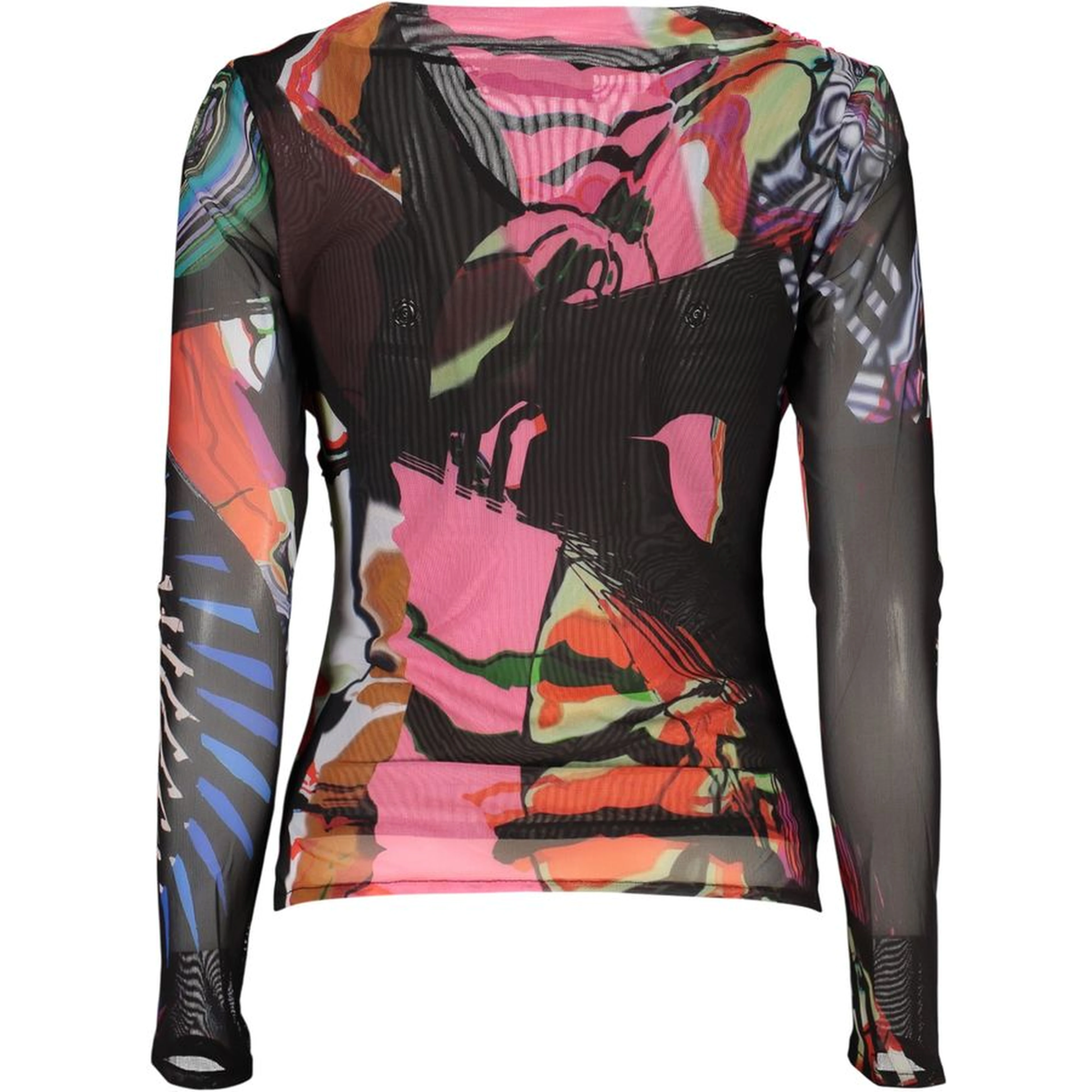 Black Polyester Womens Sweater