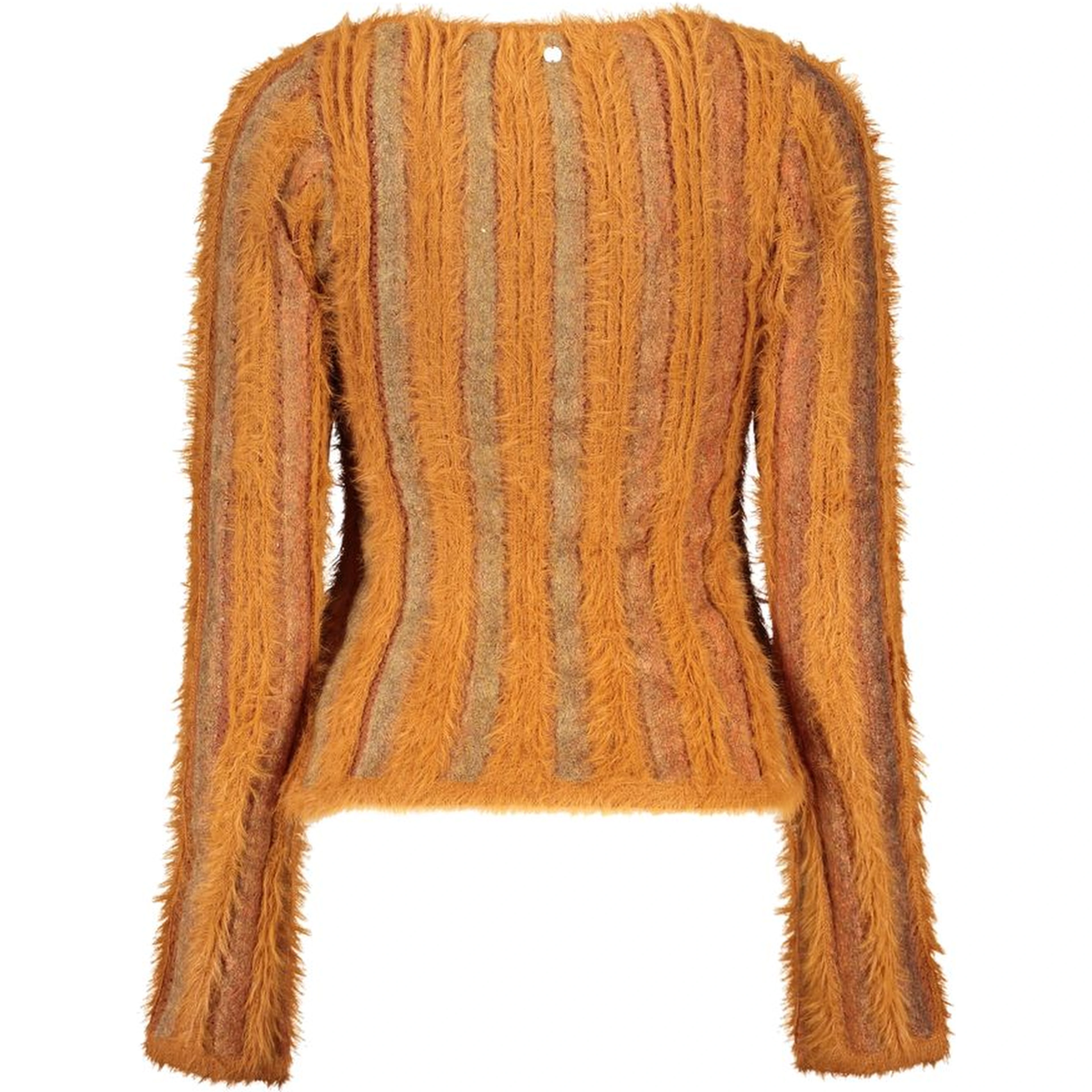 Orange Polyamide Women's Sweater