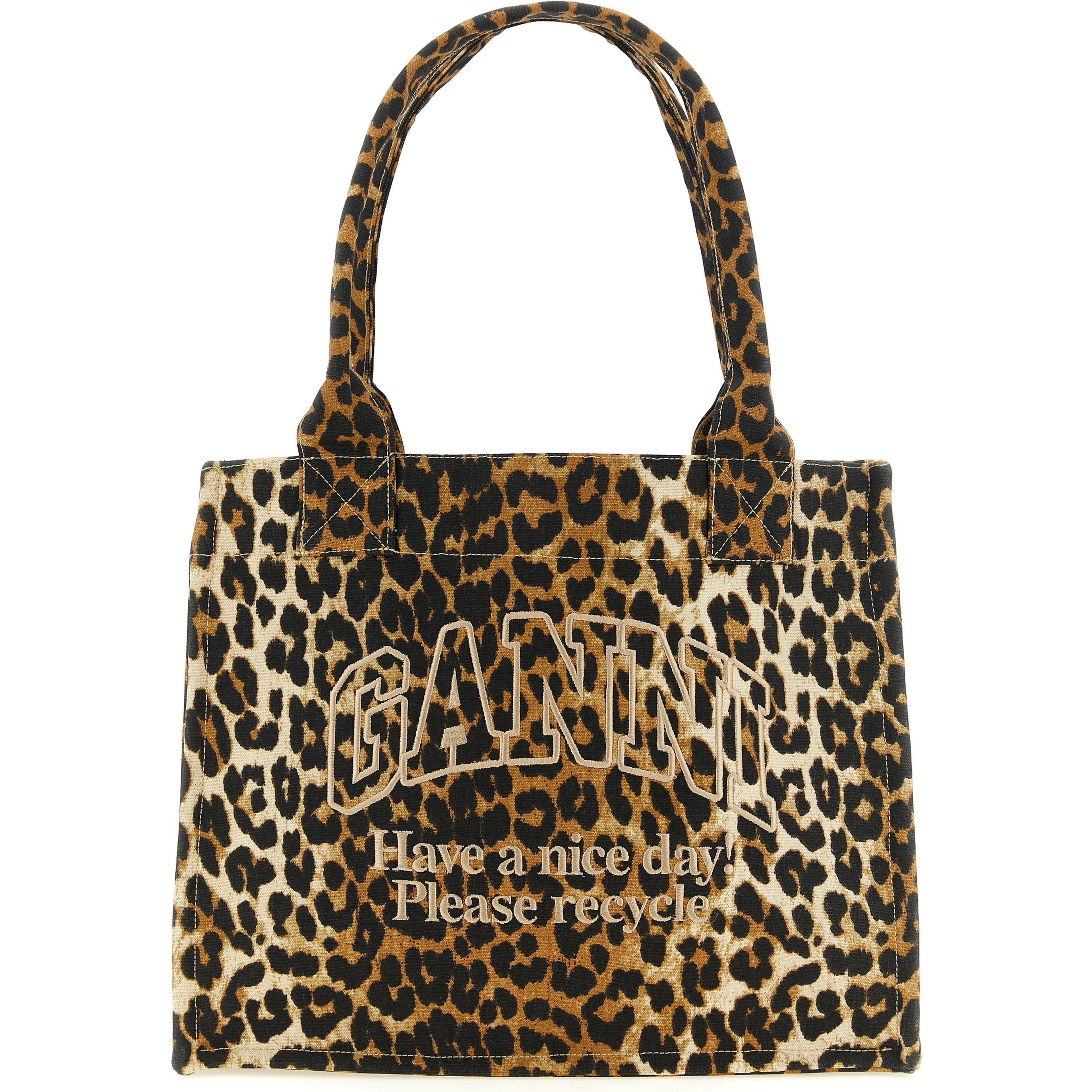 Brown Recycled Cotton Tote Bag