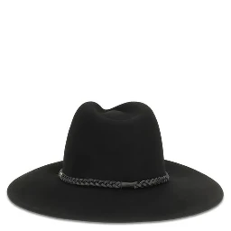 Black Wool Oves Aries Fedora
