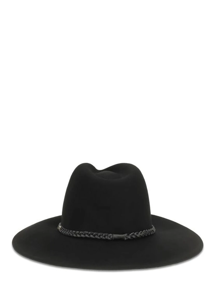 Black Wool Oves Aries Fedora