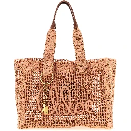 Multicolor Raffia Tote Bag