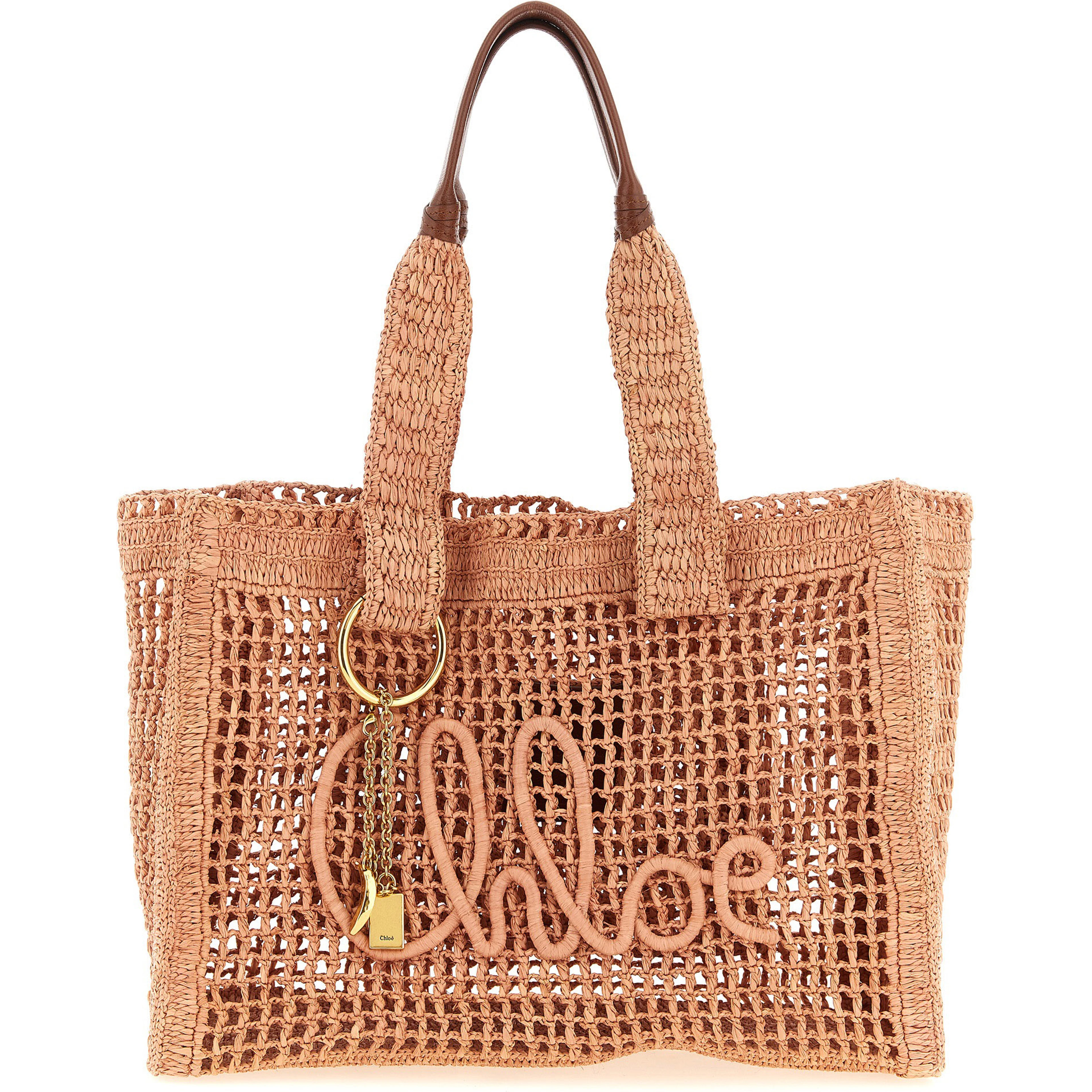 Multicolor Raffia Tote Bag