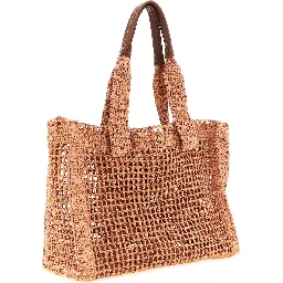 Multicolor Raffia Tote Bag