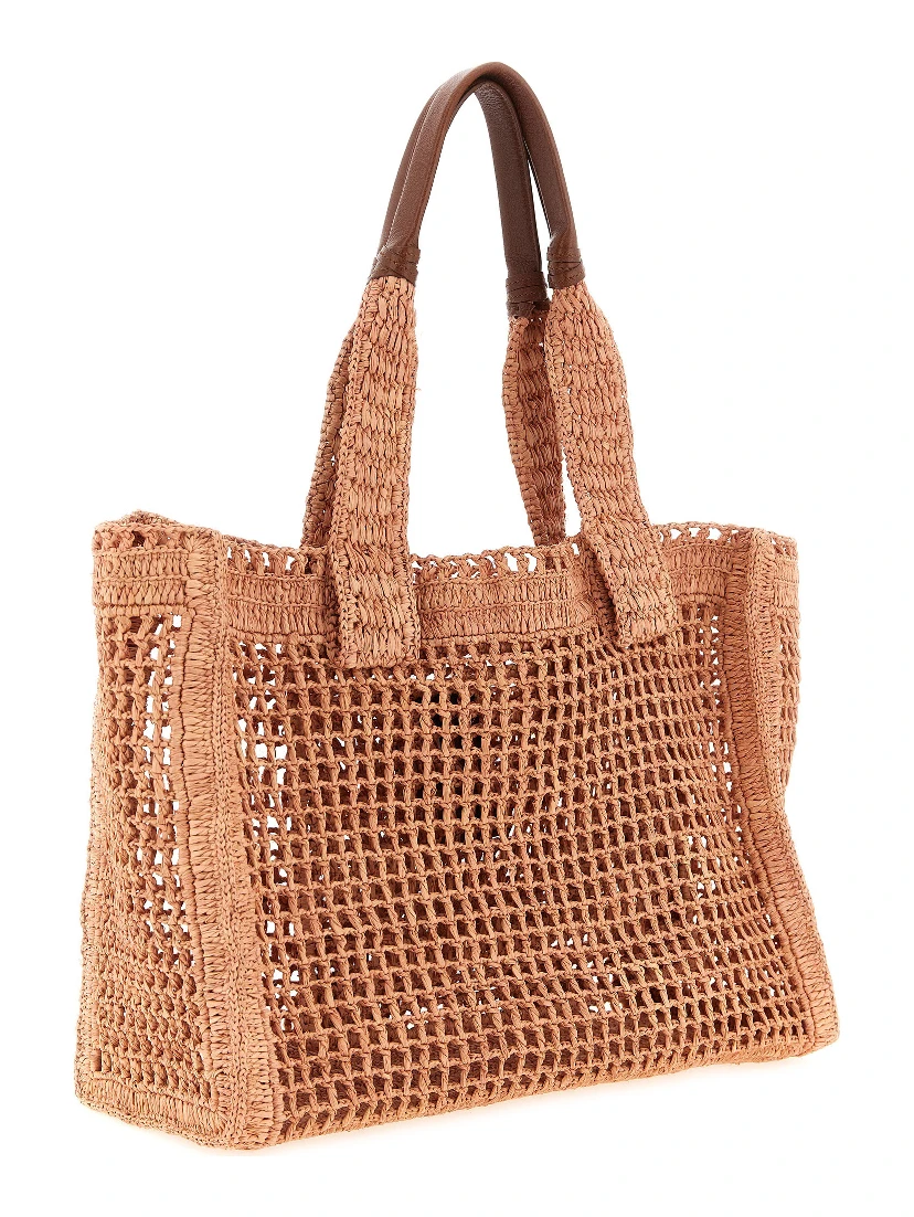Multicolor Raffia Tote Bag