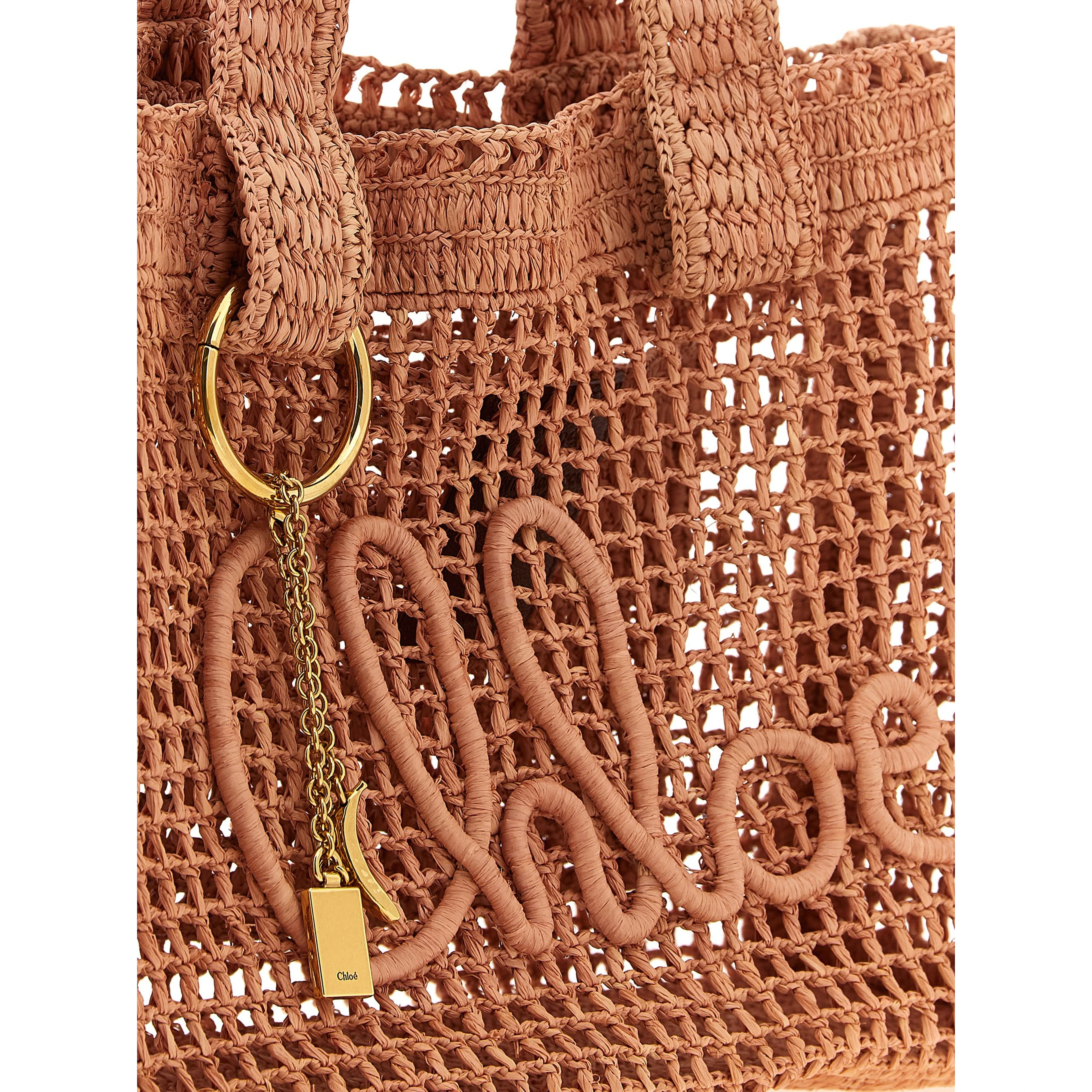Multicolor Raffia Tote Bag