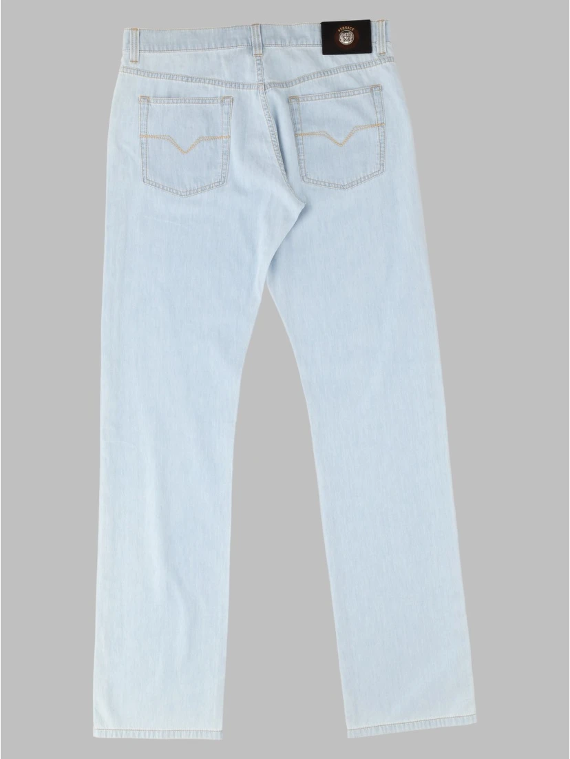 Jeans In Denim Di Cotone