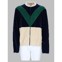 Felpa in Jersey di Cotone con Zip