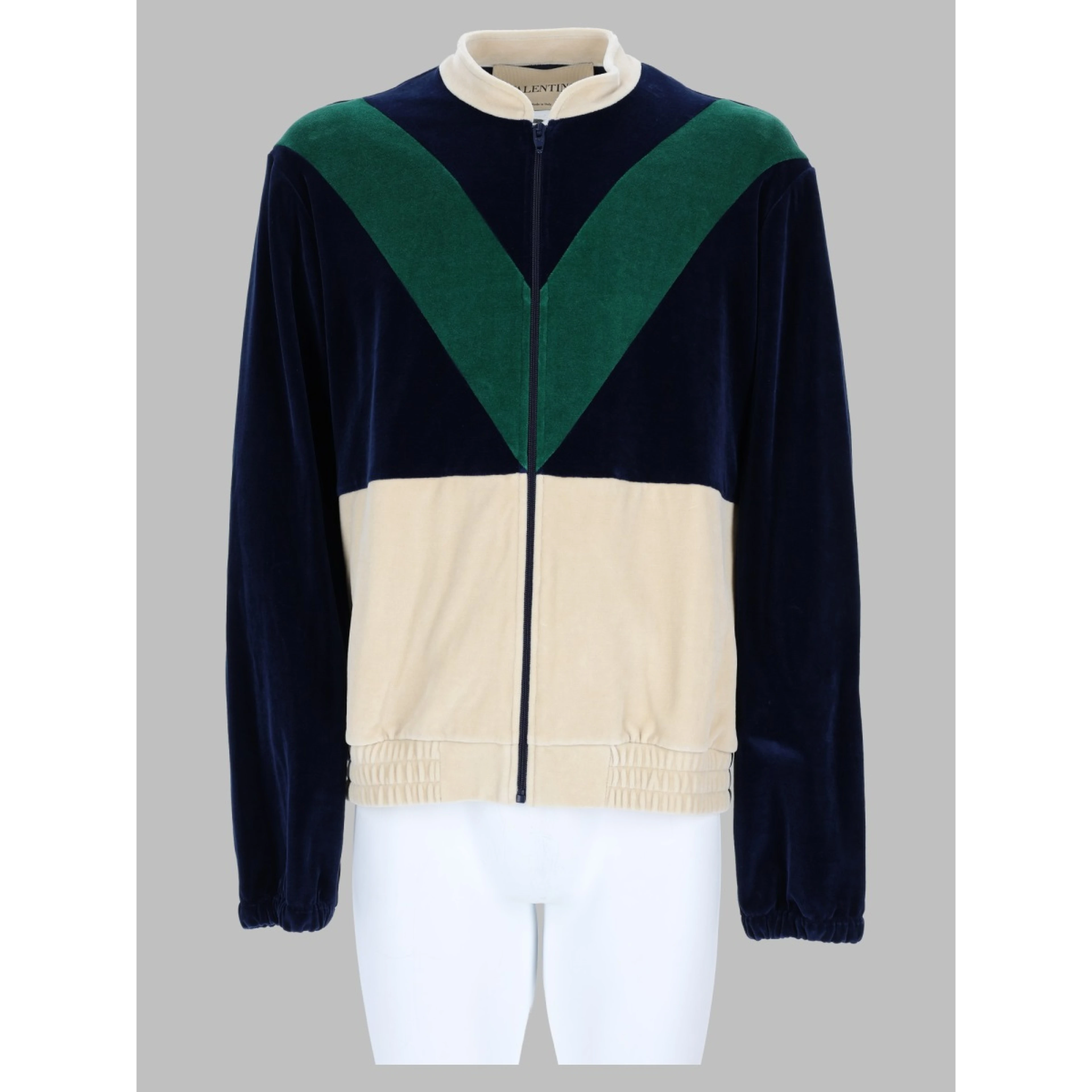 Felpa in Jersey di Cotone con Zip