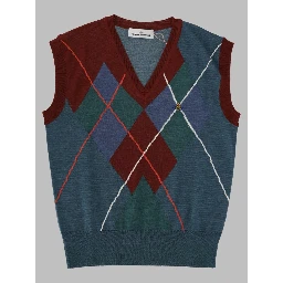 Gilet "Argyle" in Lana
