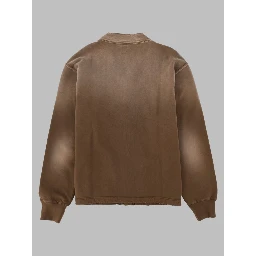 Cardigan In Felpa Effetto "Destroyed"
