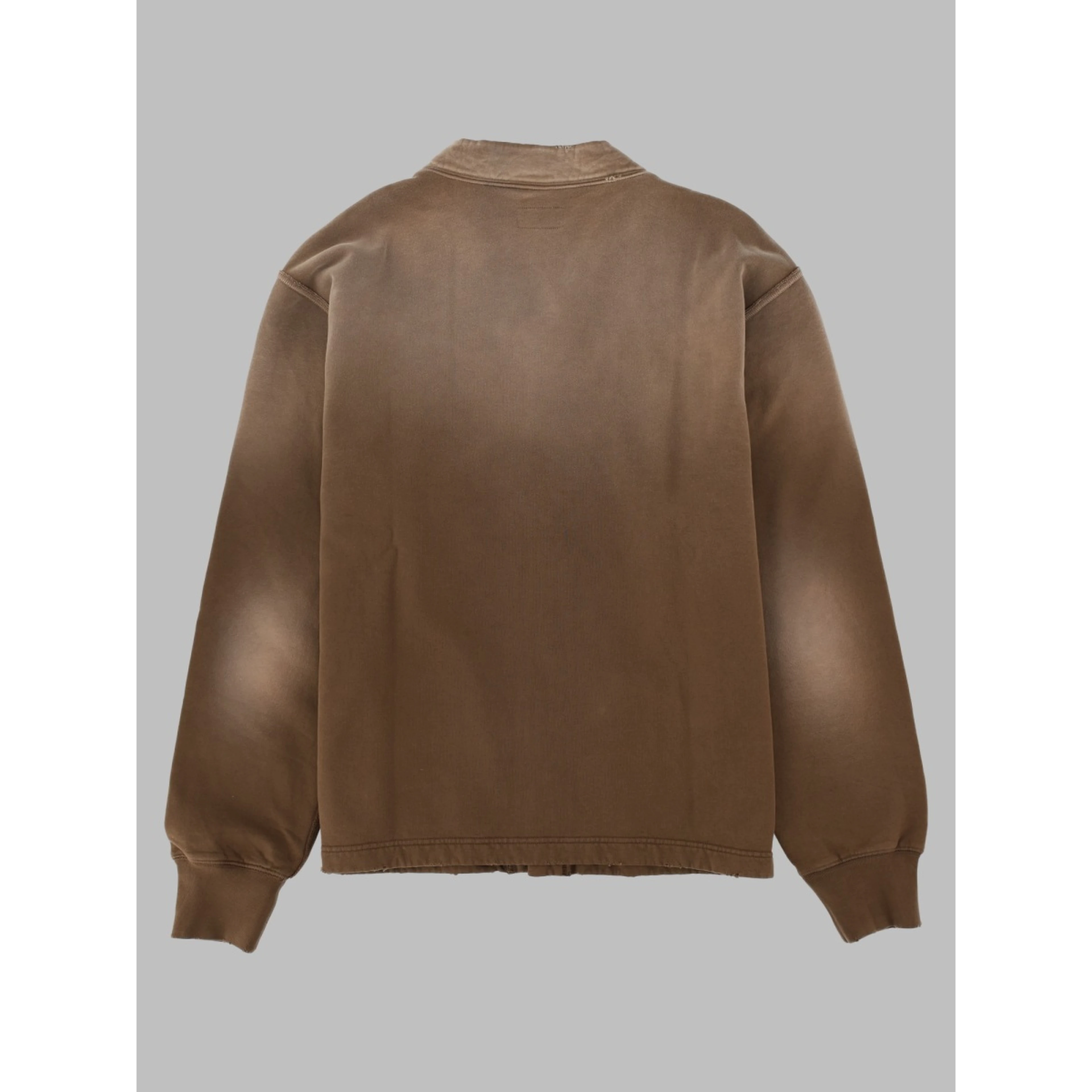 Cardigan In Felpa Effetto "Destroyed"