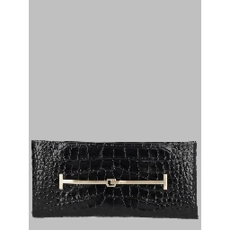 Clutch in Pelle Effetto Coccodrillo