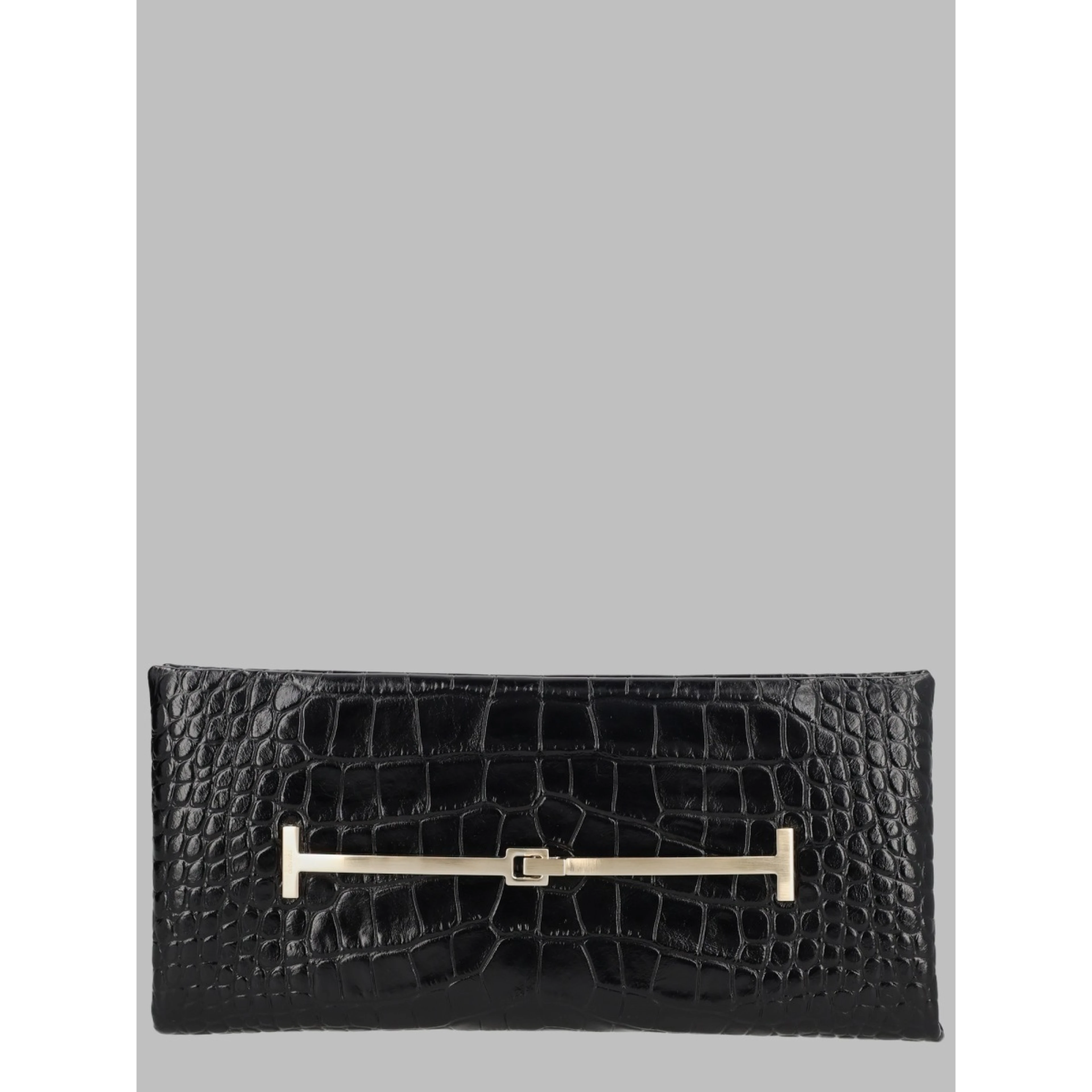 Clutch in Pelle Effetto Coccodrillo