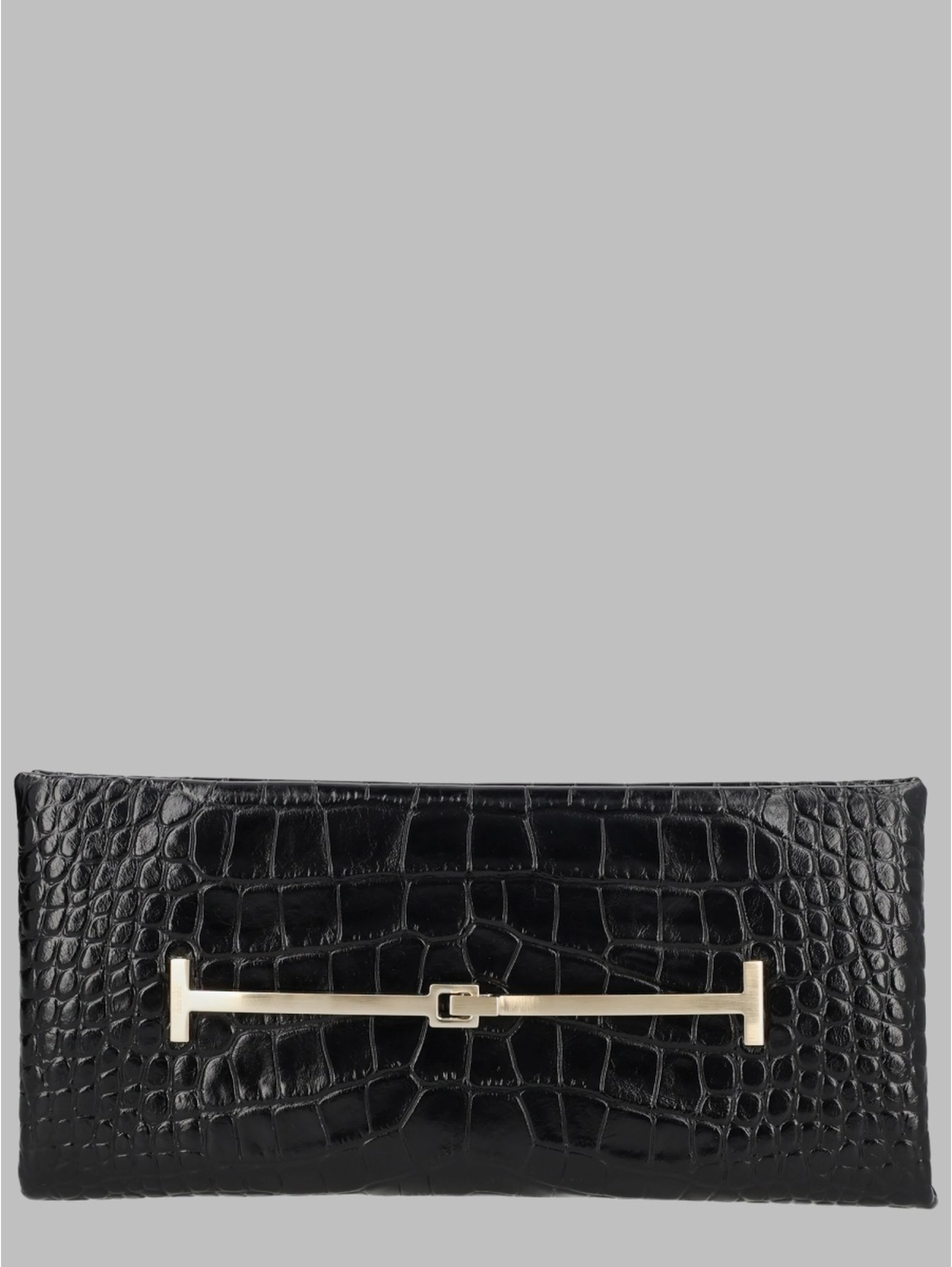 Clutch in Pelle Effetto Coccodrillo