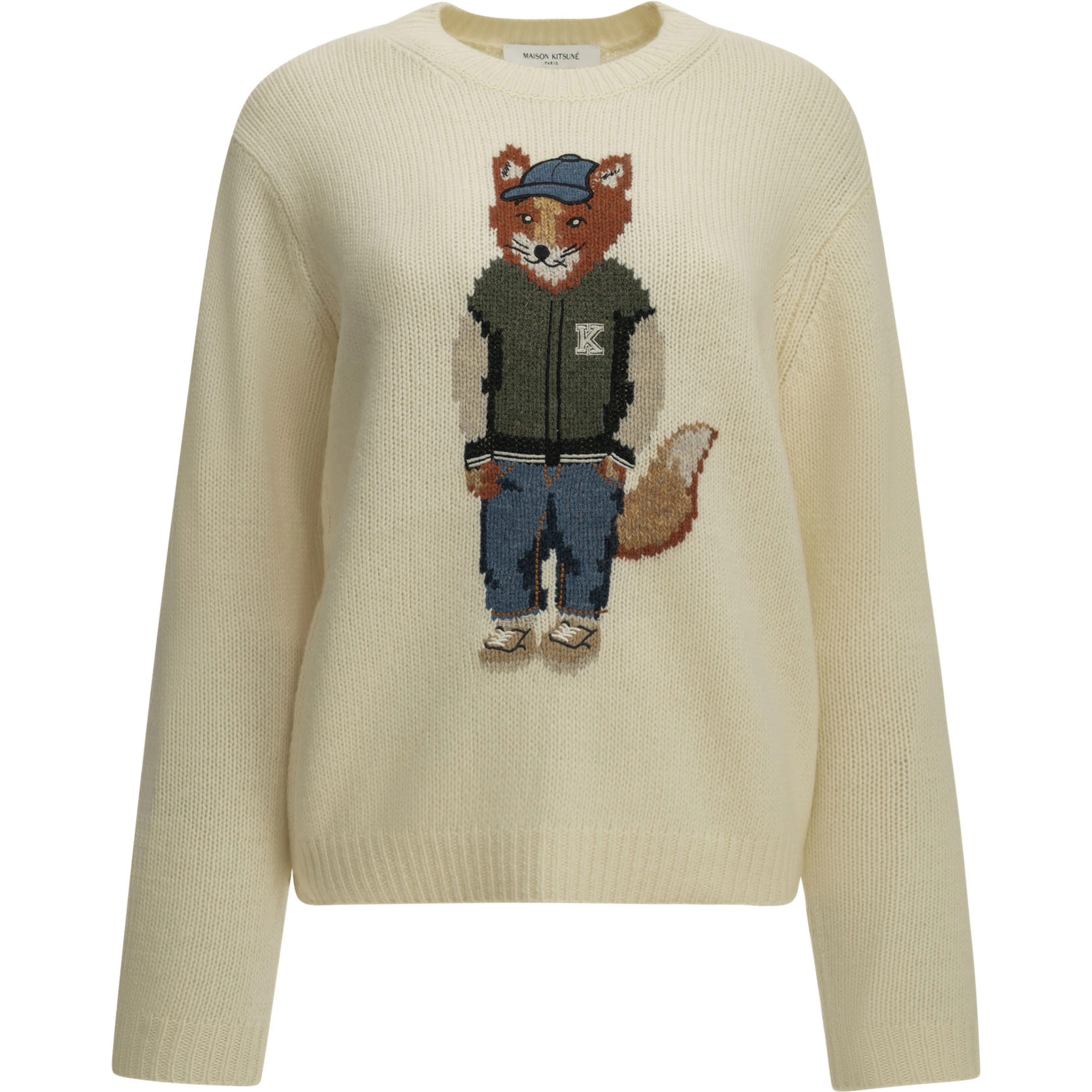 "Dressed Fox" Crew-Neck Sweater