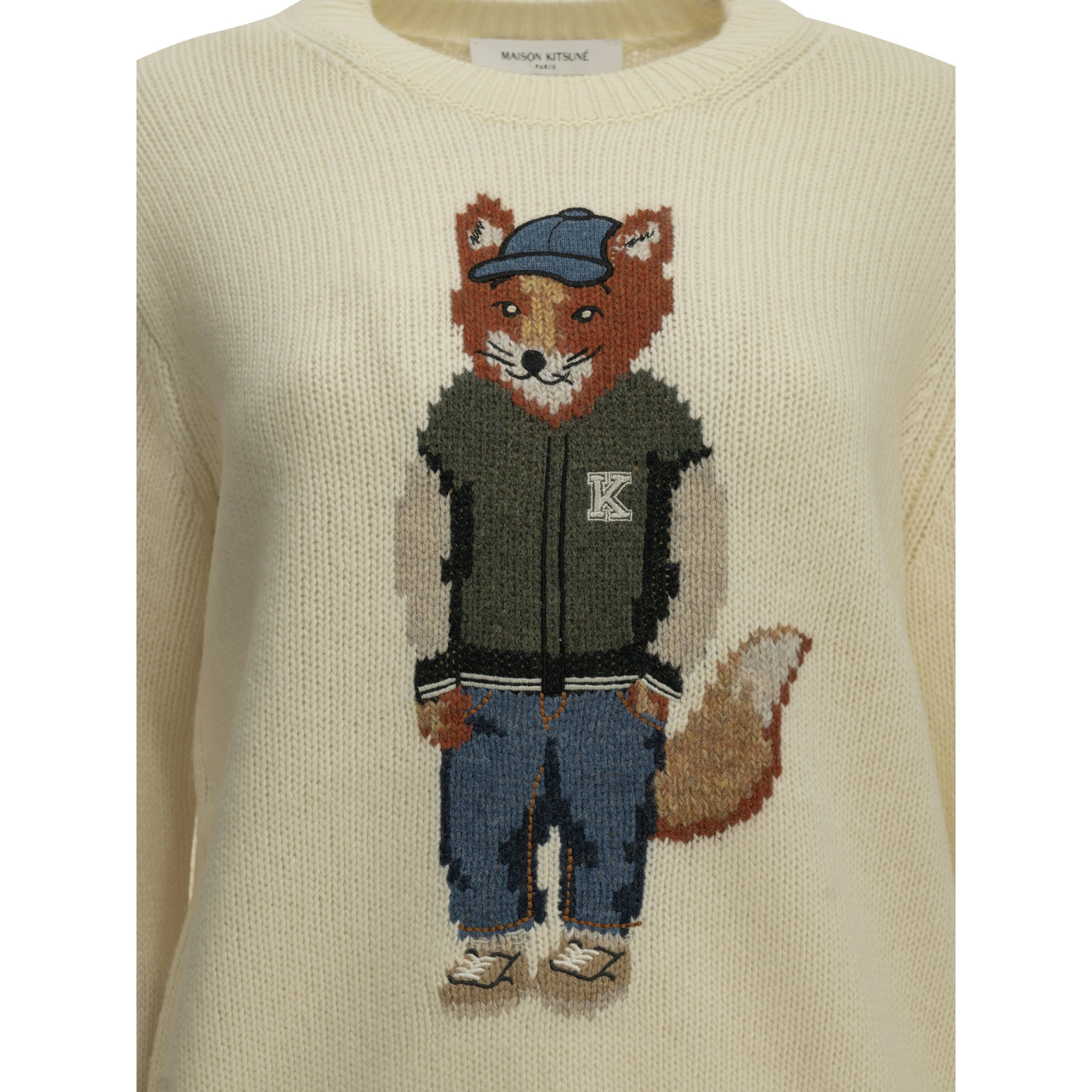"Dressed Fox" Crew-Neck Sweater