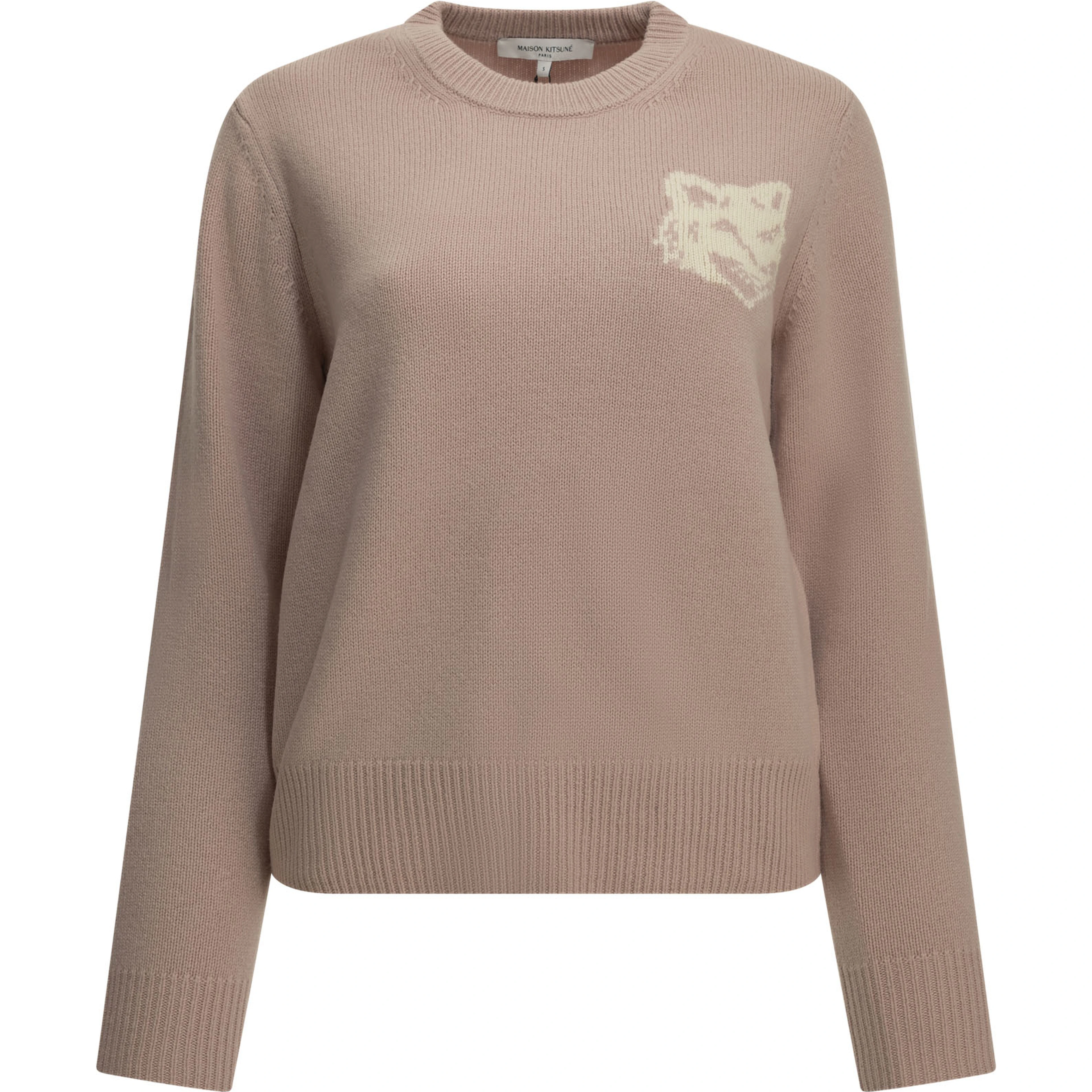 "Fox Head" Crew-Neck Sweater