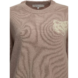 "Fox Head" Crew-Neck Sweater