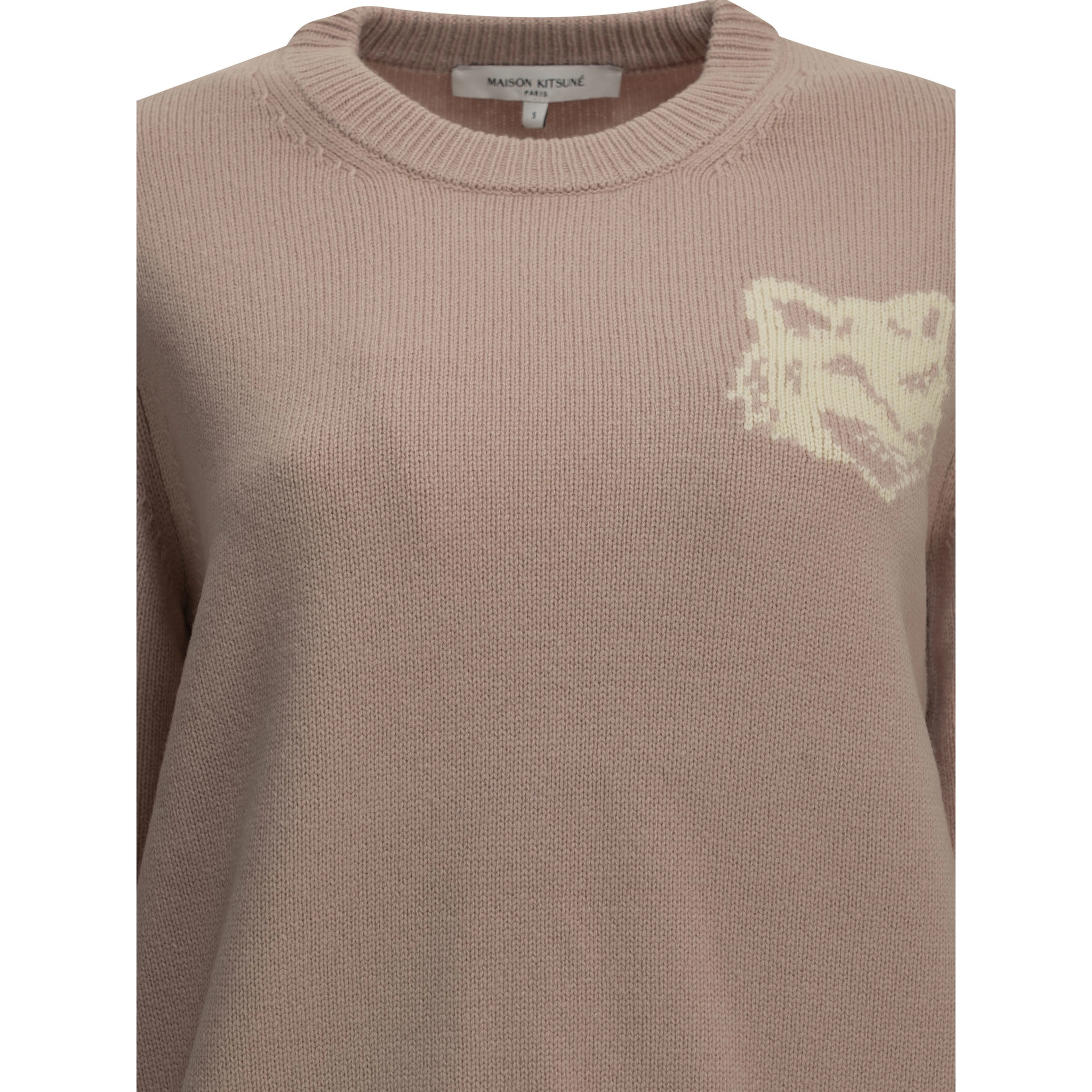 "Fox Head" Crew-Neck Sweater