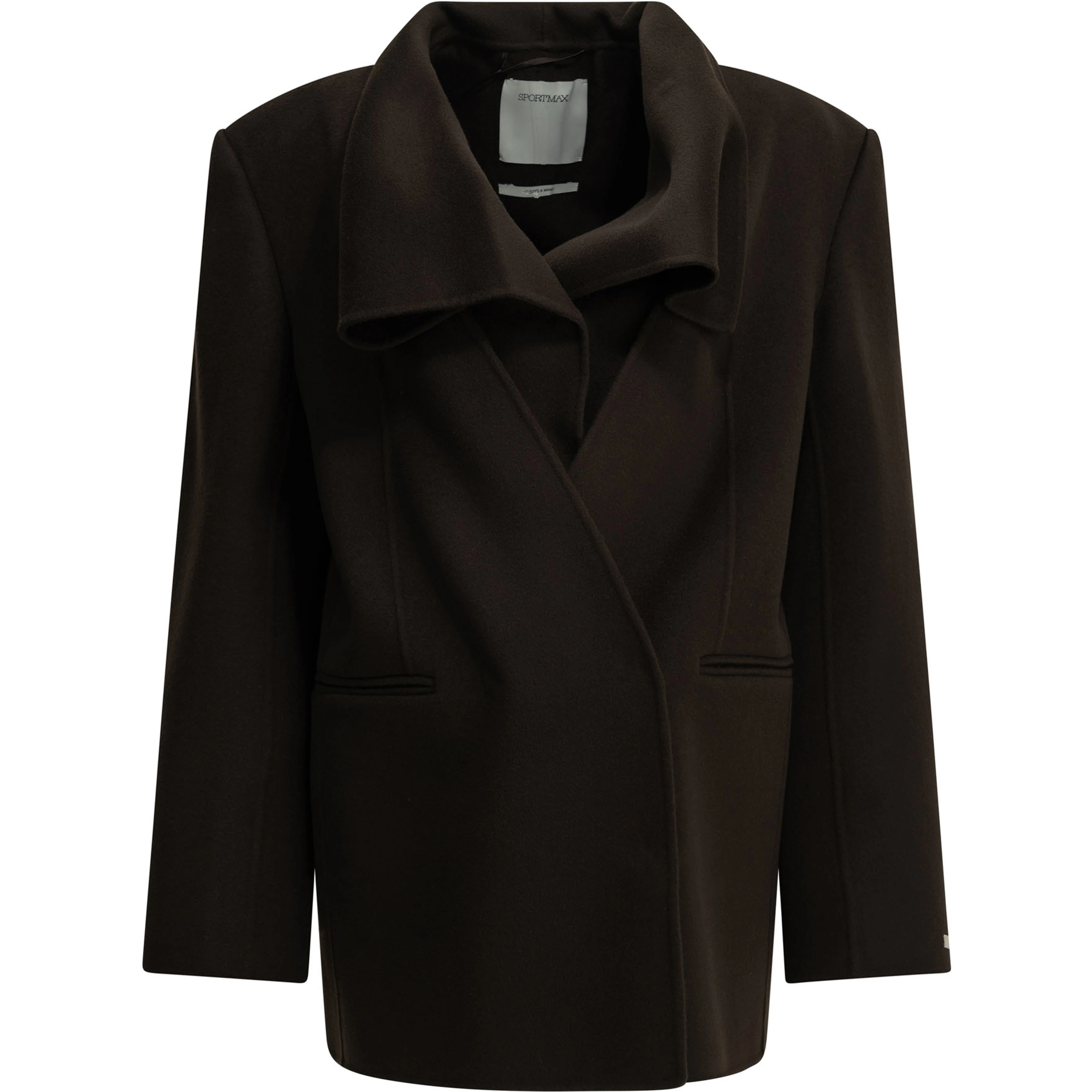 Short virgin wool coat