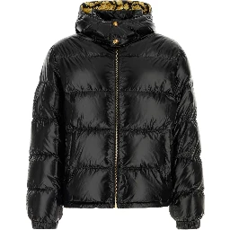 DOWN JACKET/VEST SHINY TECHNICAL FABRIC + ALLOVER