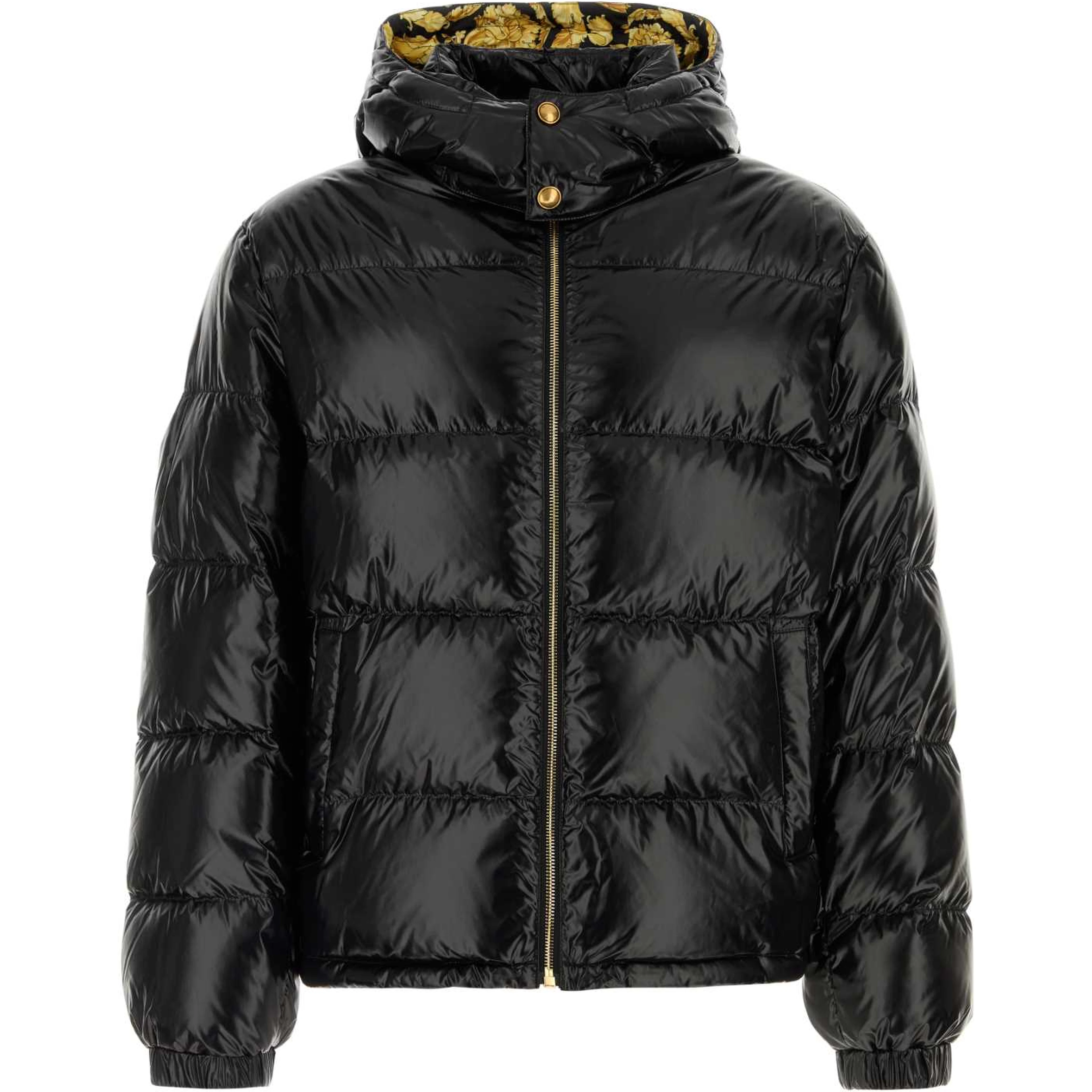DOWN JACKET/VEST SHINY TECHNICAL FABRIC + ALLOVER