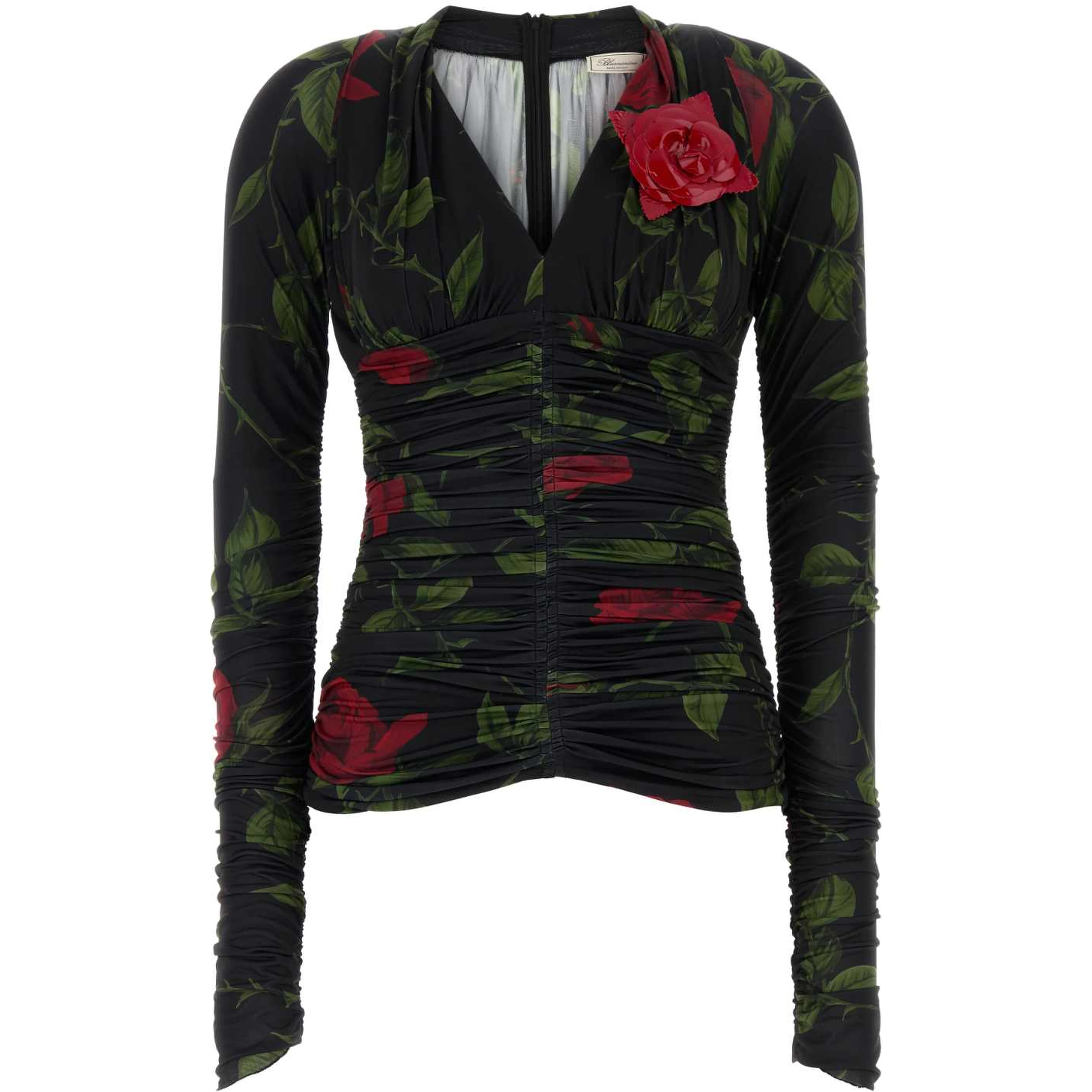 MAGLIA FIORE SCOLLO A V