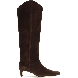 Brown Calf Leather Bos Taurus High Heel Boots