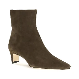 Black Calf Leather Bos Taurus Ankle Boots
