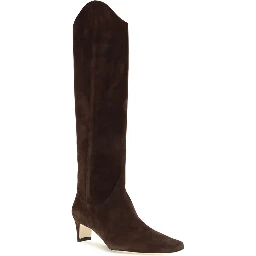Brown Calf Leather Bos Taurus High Heel Boots