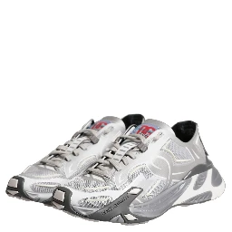 Gray Panelled Low Top Men Sneakers Shoes