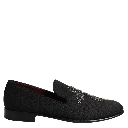 Black Suede Cross Slip On Men Loafers Shoes
