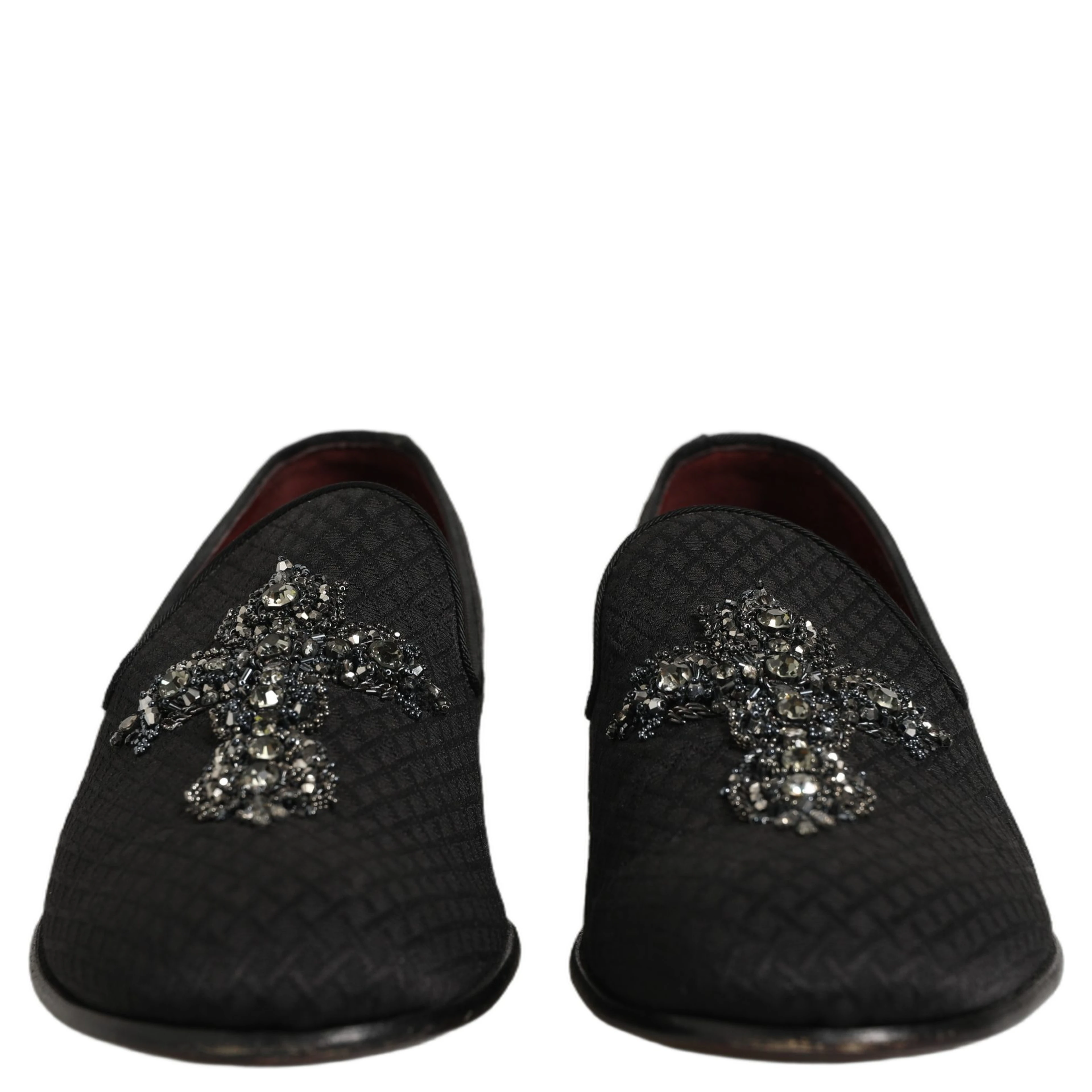 Black Suede Cross Slip On Men Loafers Shoes