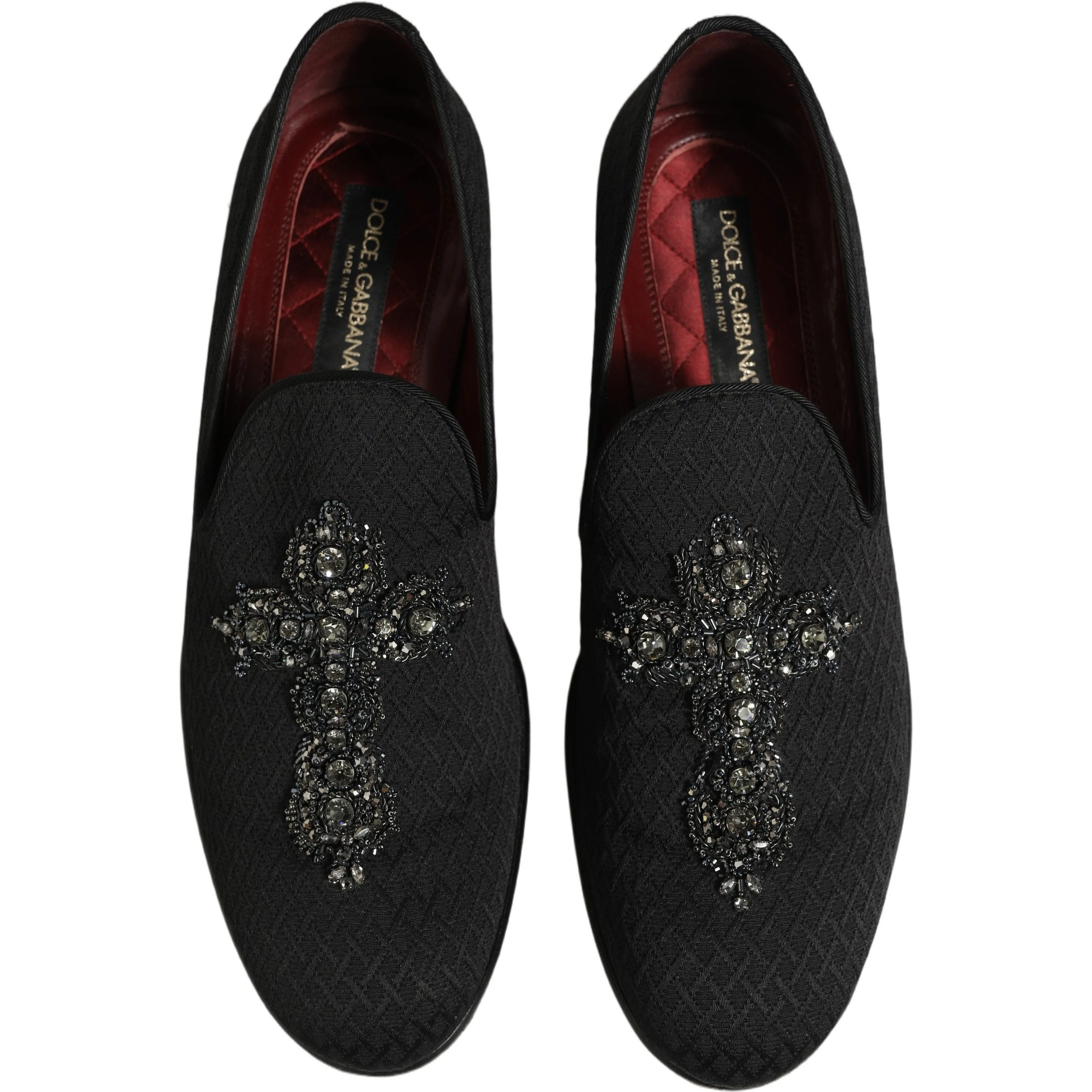 Black Suede Cross Slip On Men Loafers Shoes