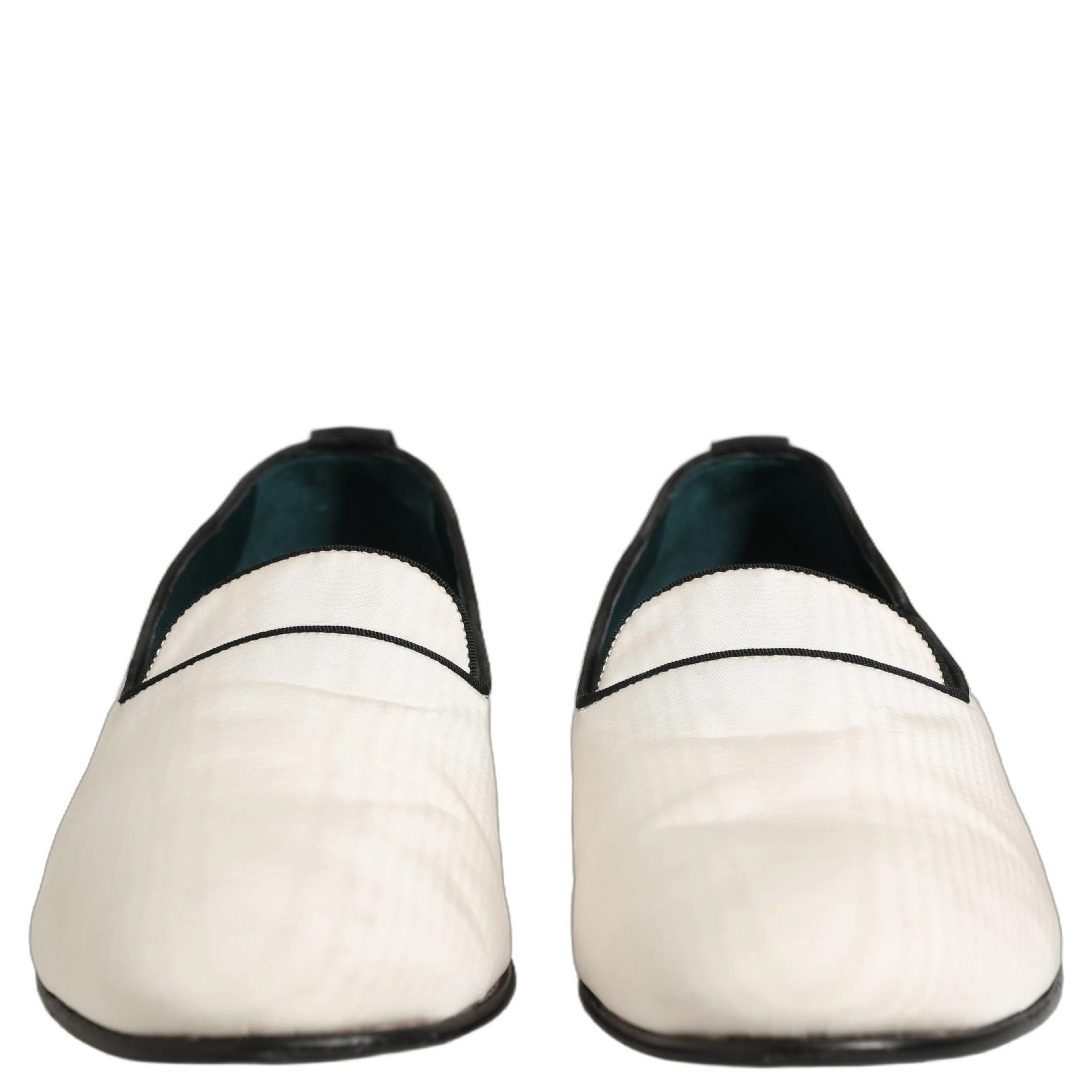 White Velvet Slip On Men Flats Loafers Shoes