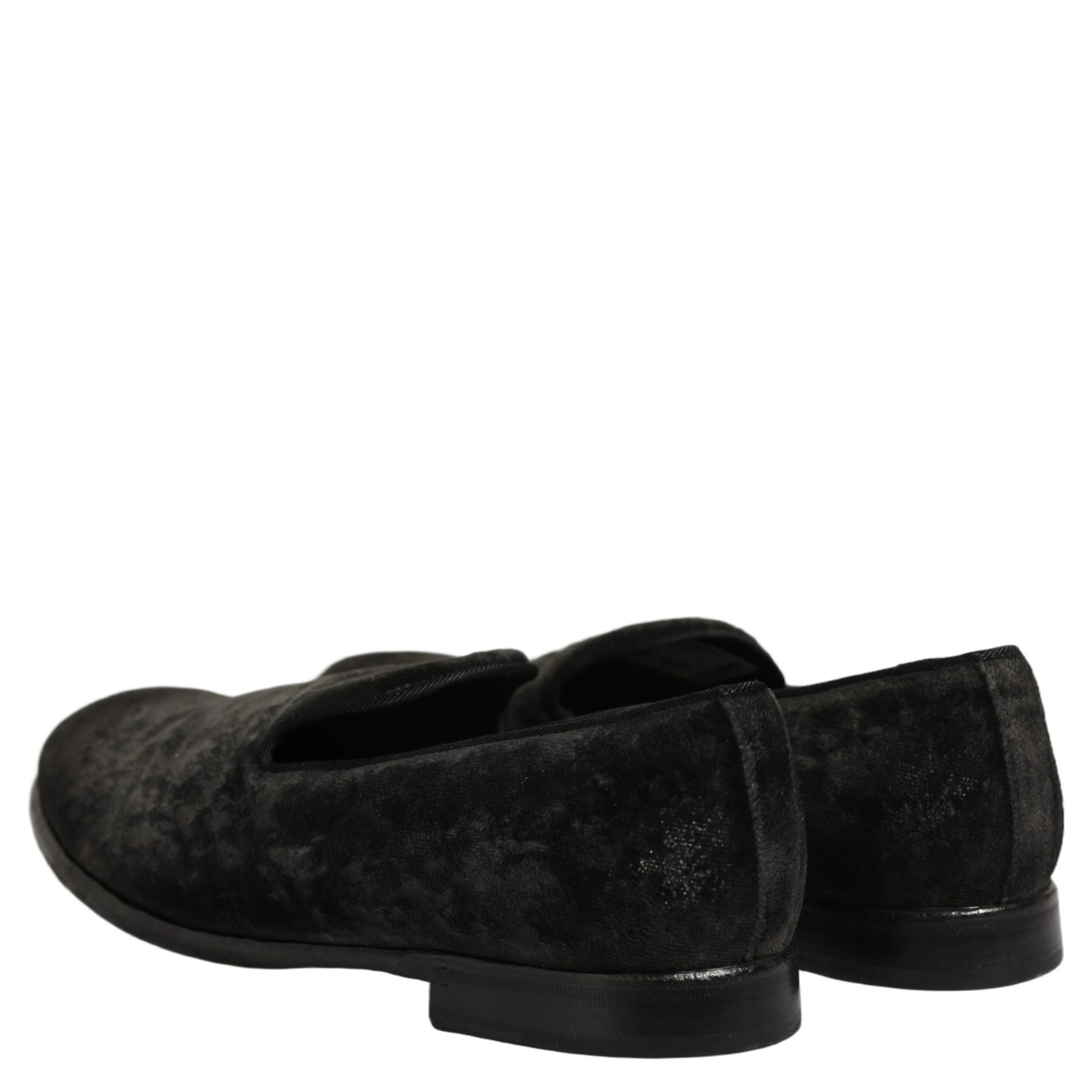 Black Suede Slip On Men Slippers Loafers Shoes