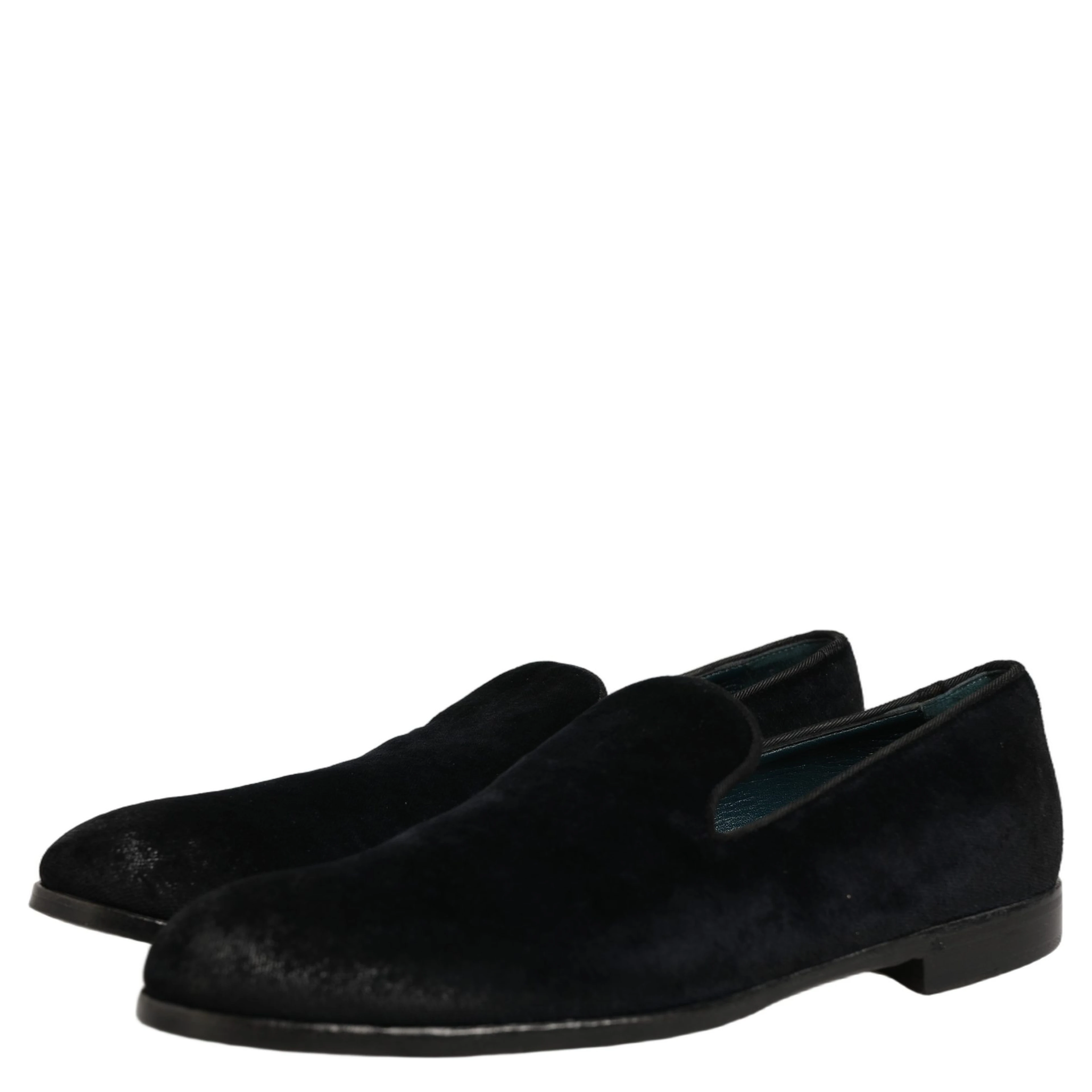 Black Suede Slip On Slippers Loafers Shoes