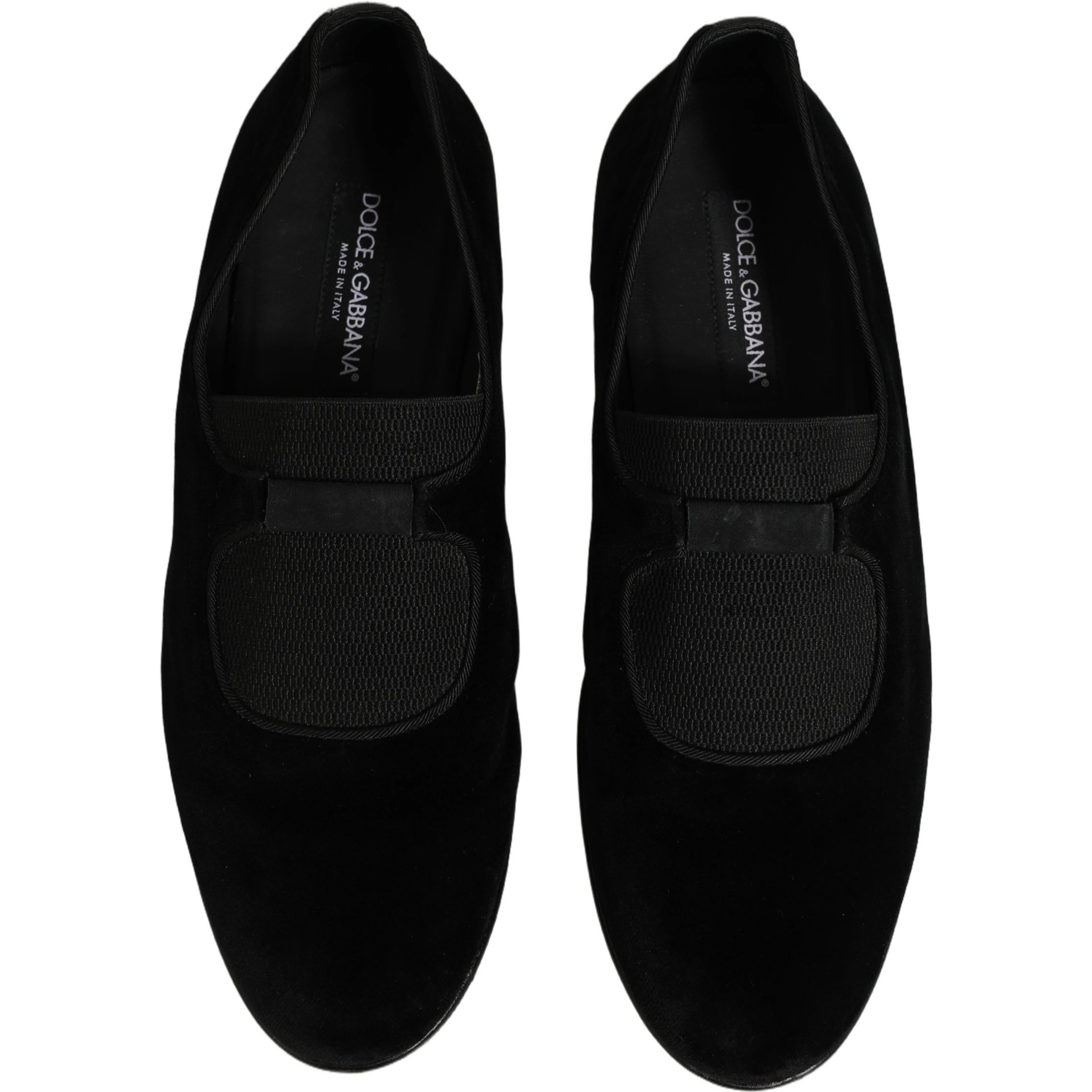 Black Velvet Slip On Slippers Loafers Shoes
