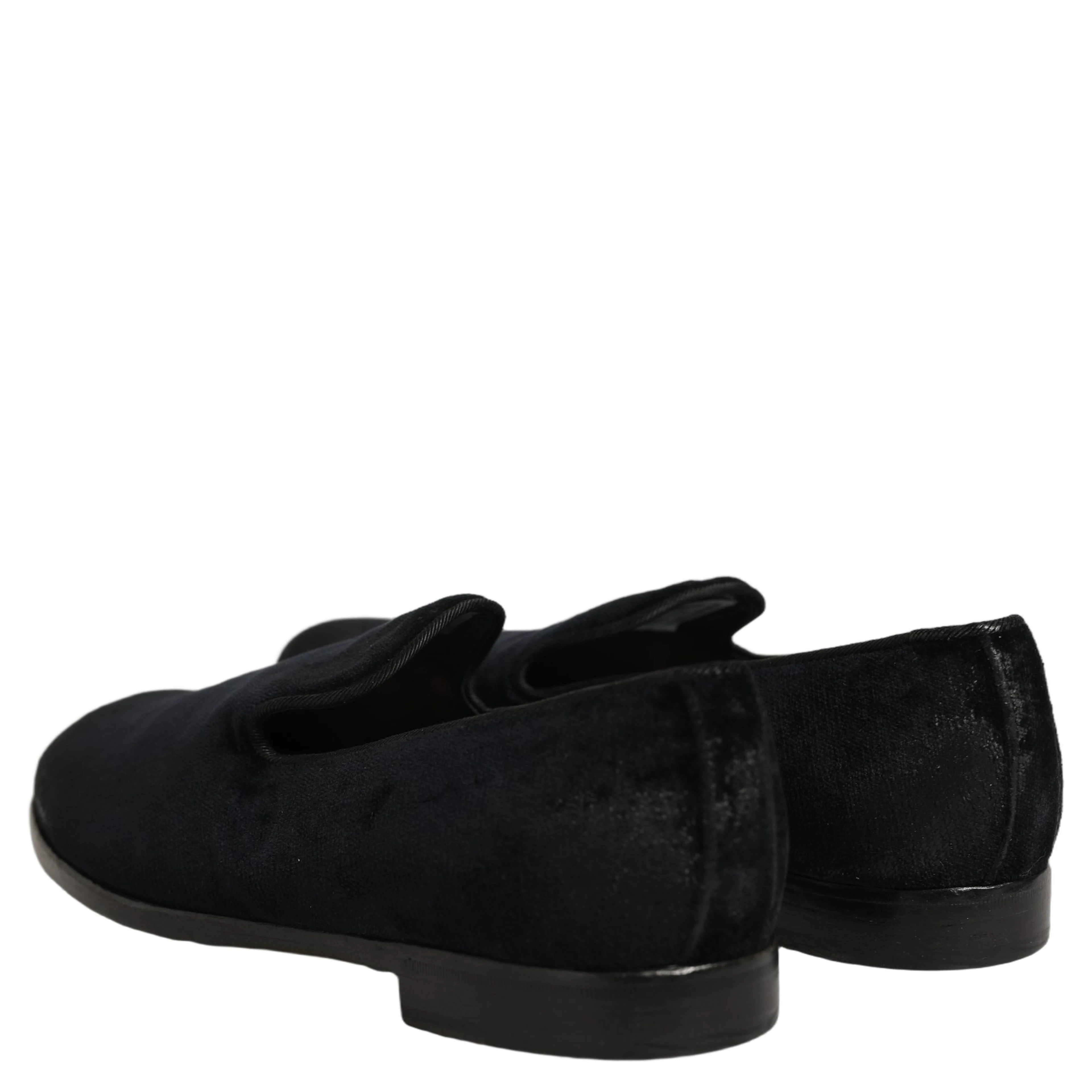 Black Suede Slip On Slippers Loafers Shoes