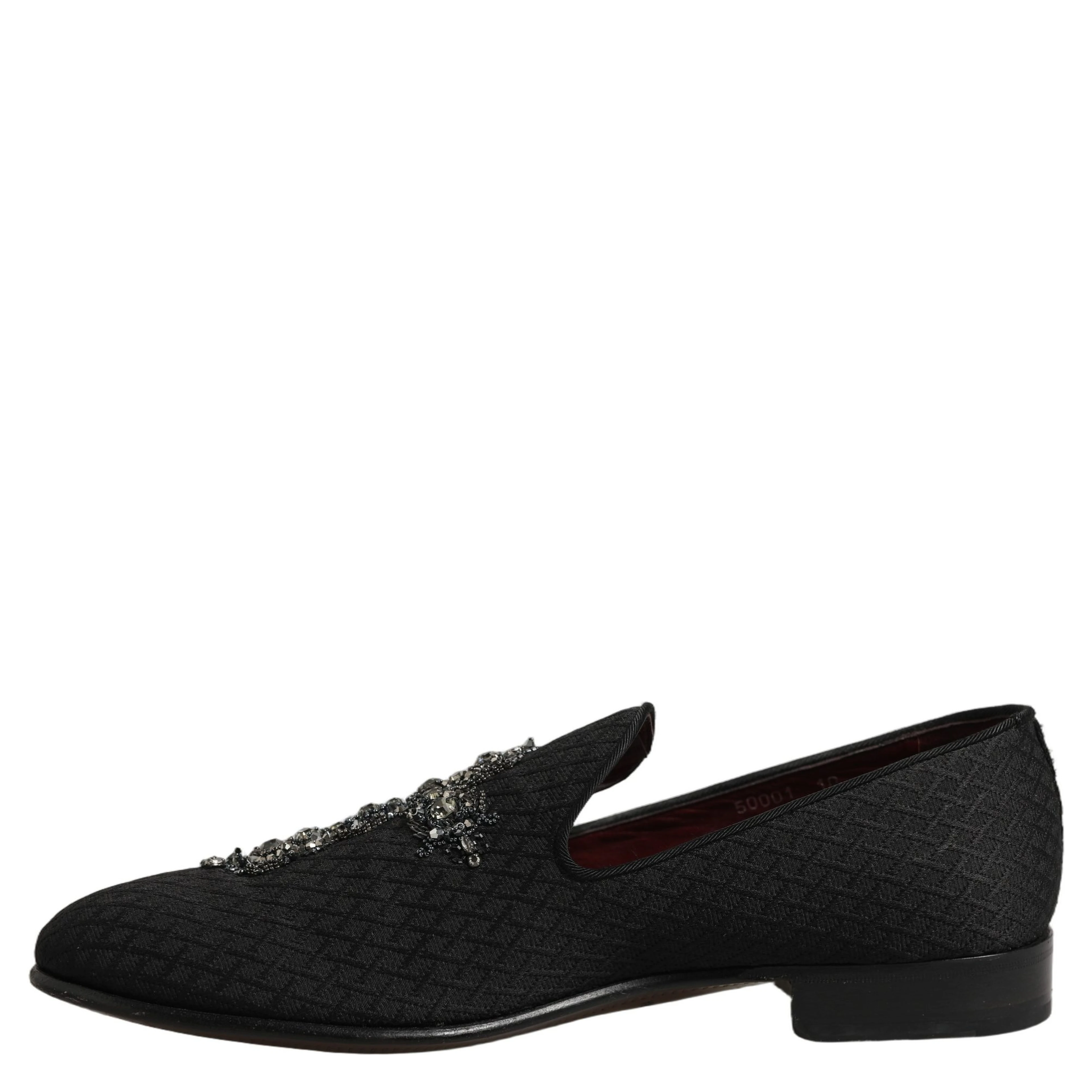 Black Suede Cross Slip On Men Loafers Shoes