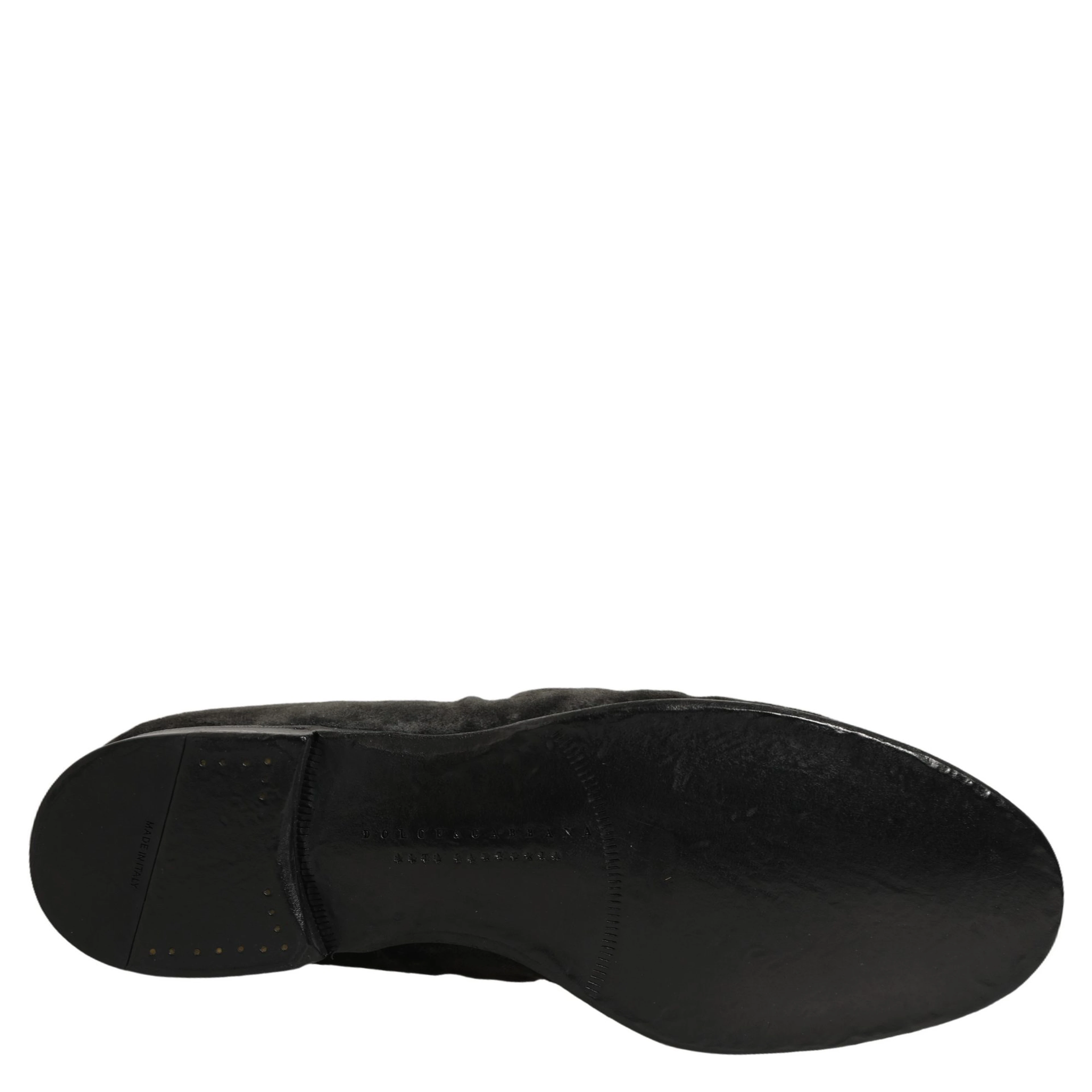 Black Suede Slip On Men Slippers Loafers Shoes