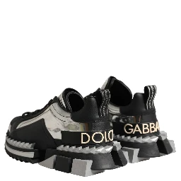 Black Two-Tone Super King Men Sneakers Shoes