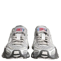 Gray Panelled Low Top Men Sneakers Shoes