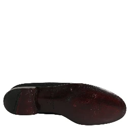 Black Suede Cross Slip On Men Loafers Shoes