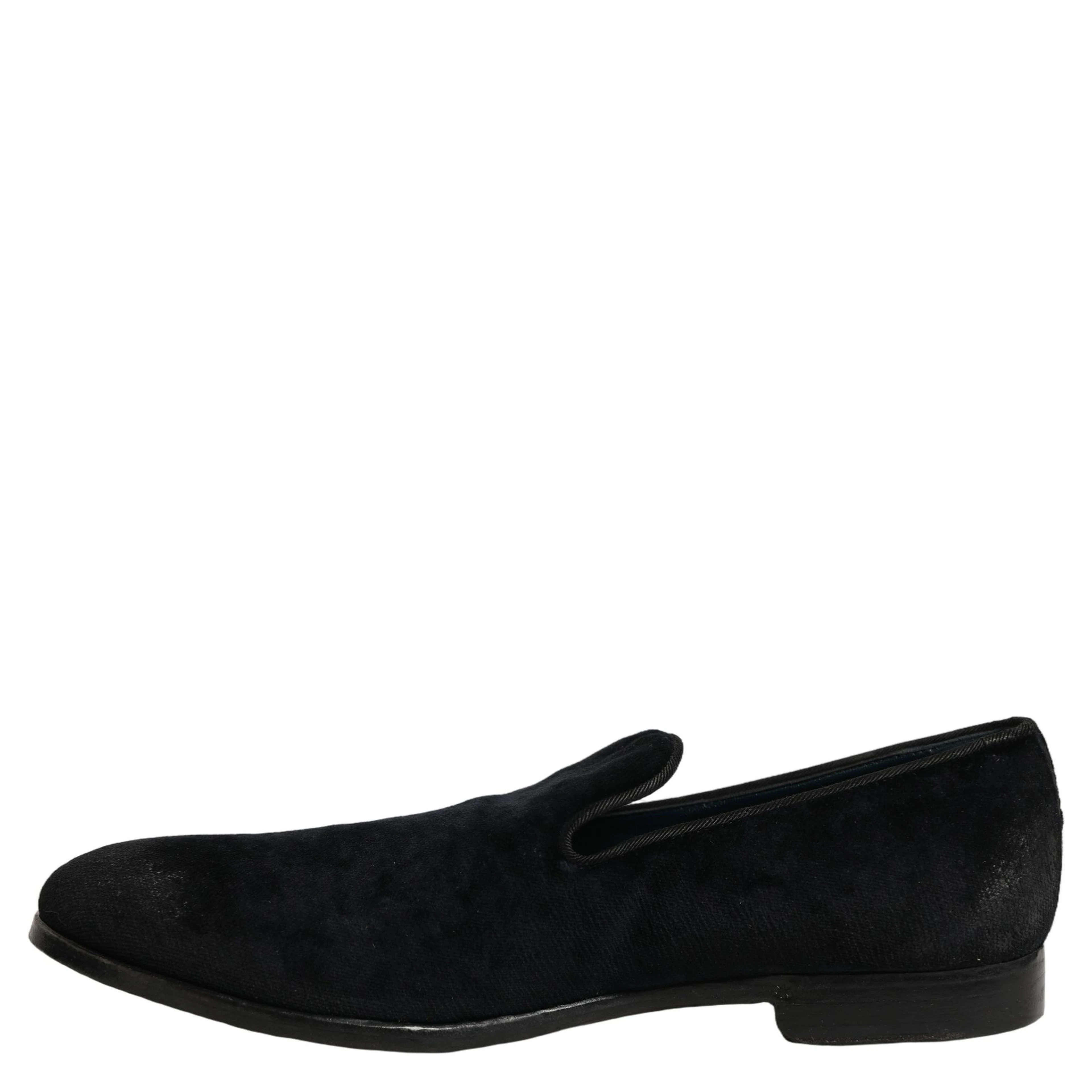 Black Suede Slip On Slippers Loafers Shoes