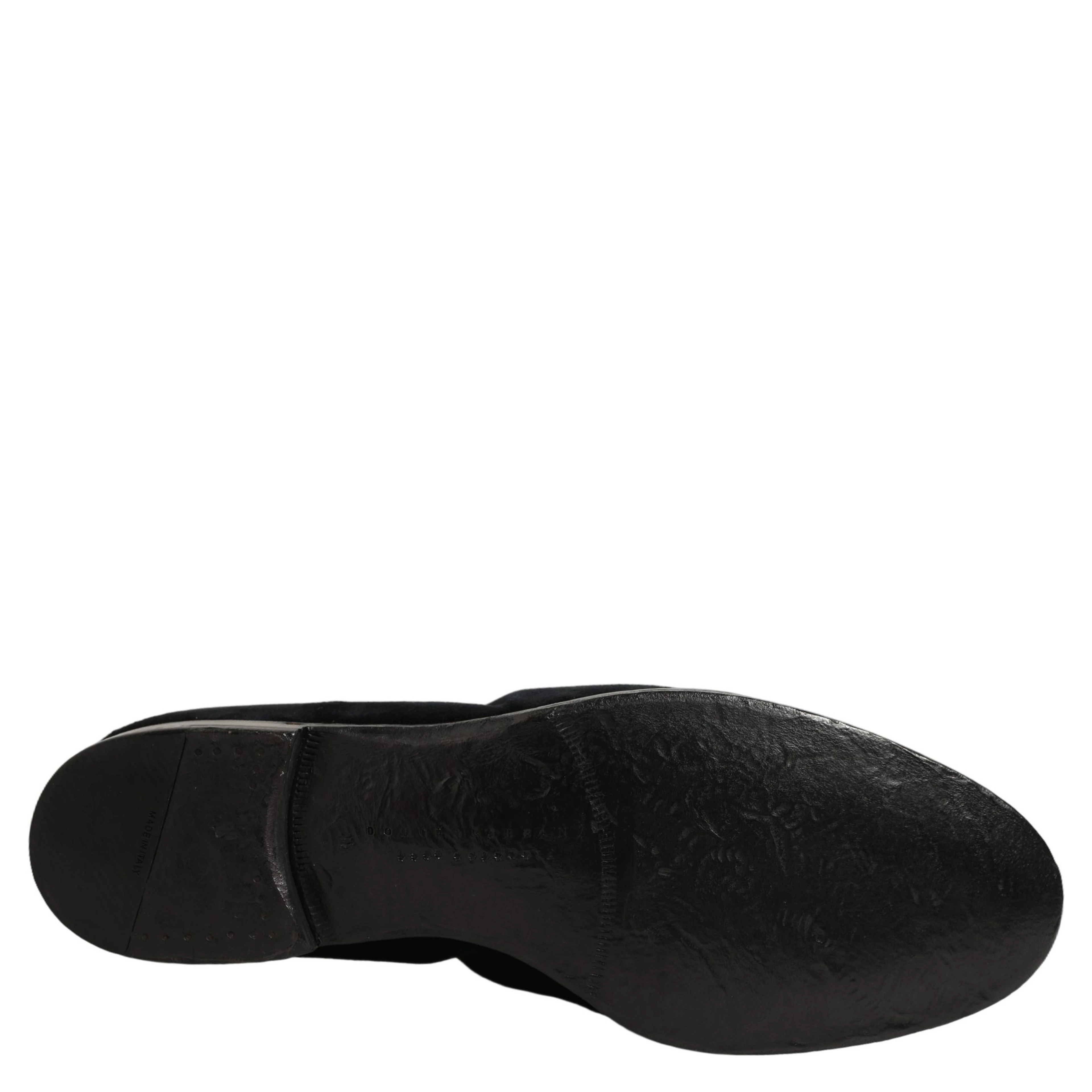 Black Suede Slip On Slippers Loafers Shoes